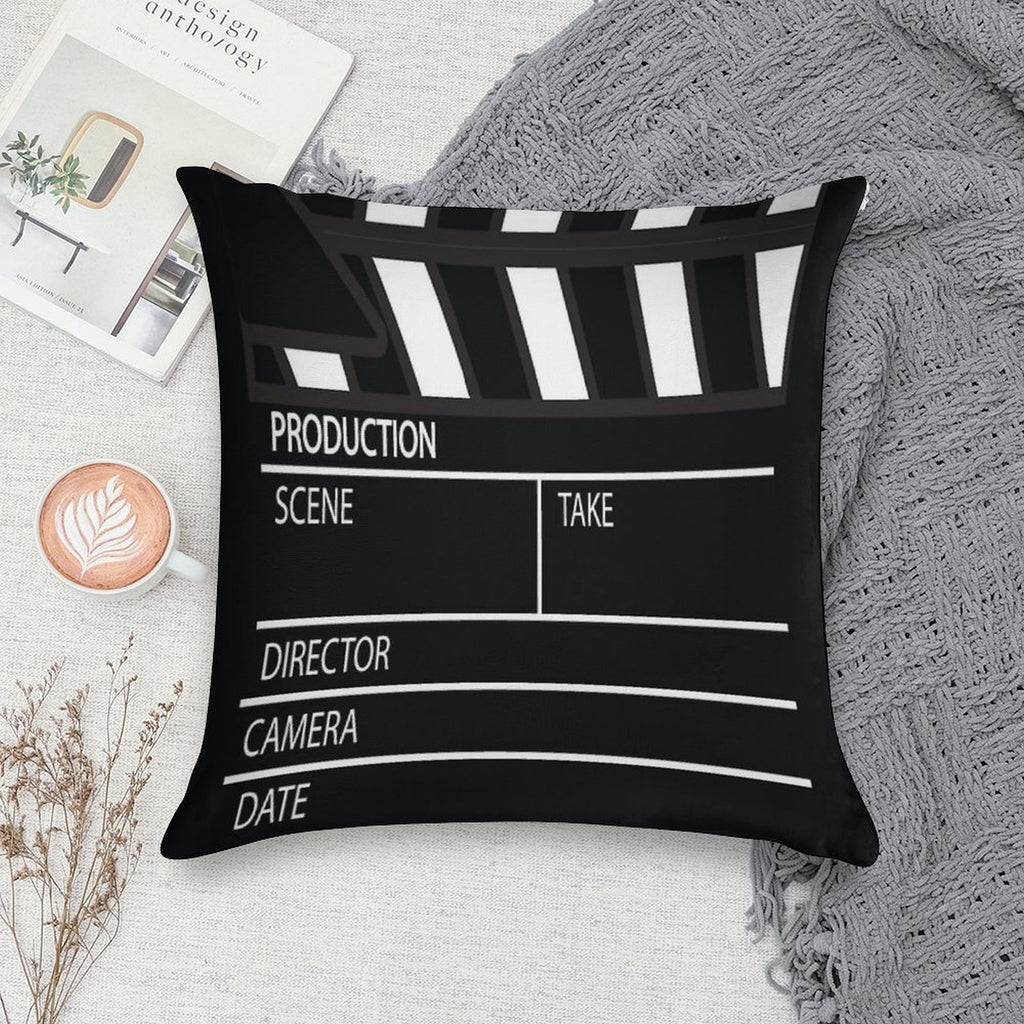 Clapper Board Soft Style Accent Throw Pillow