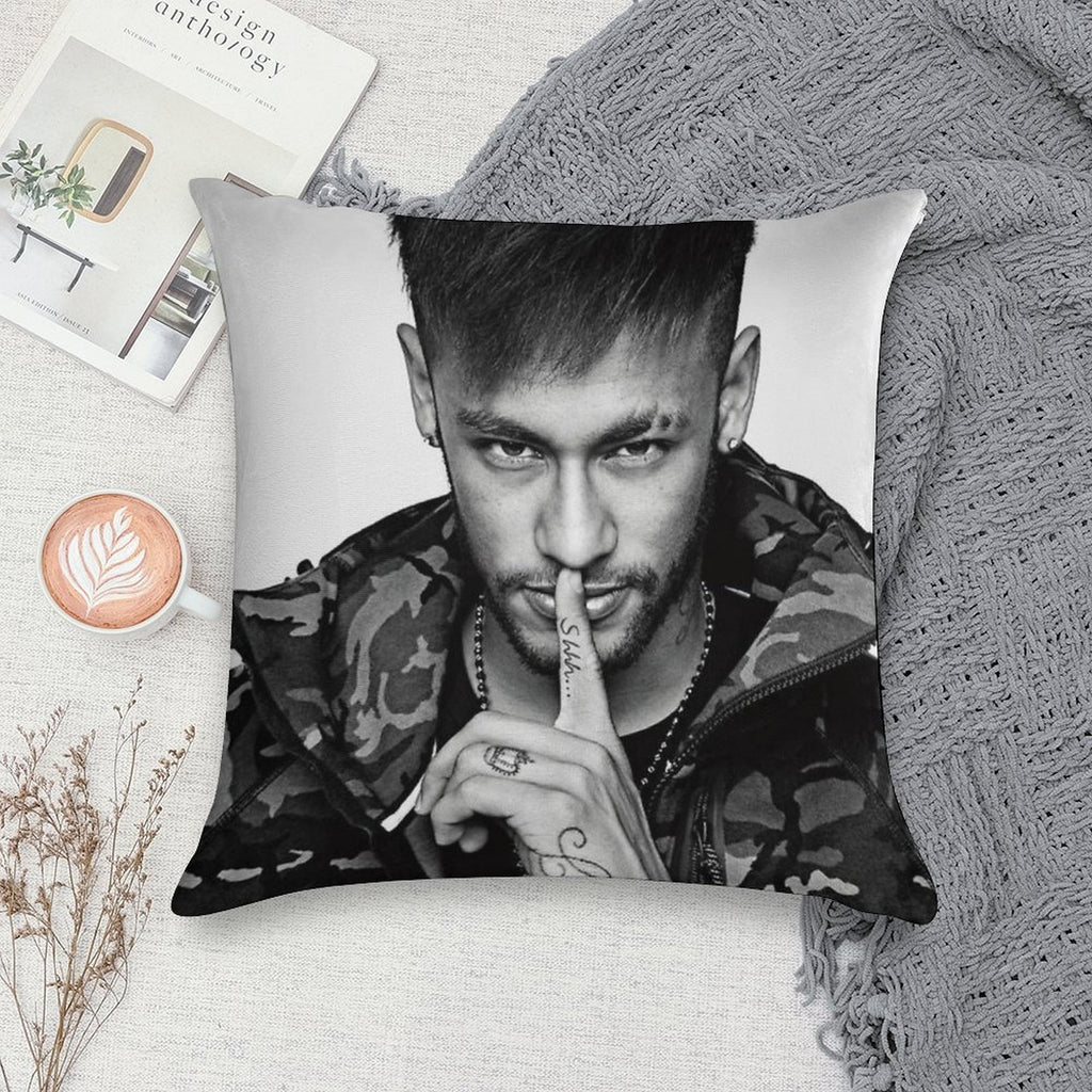 Neymar Art Soft Fade-Resistant Throw Pillow