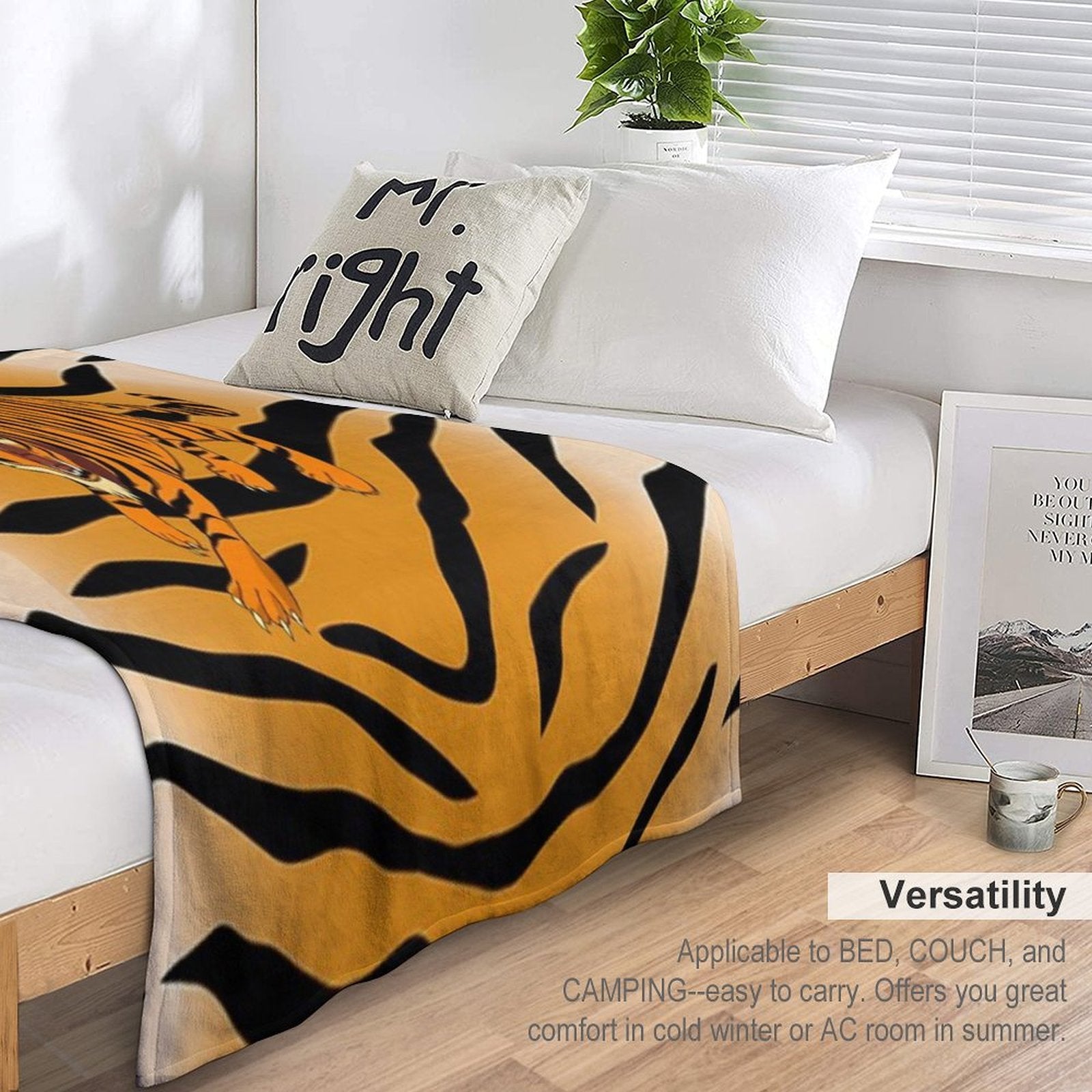 Tiger Anti-pilling Throw Blanket
