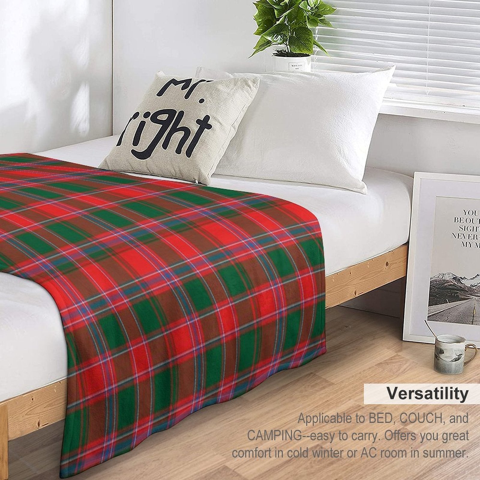 Clan Dalziel Tartan Anti-pilling Throw Blanket