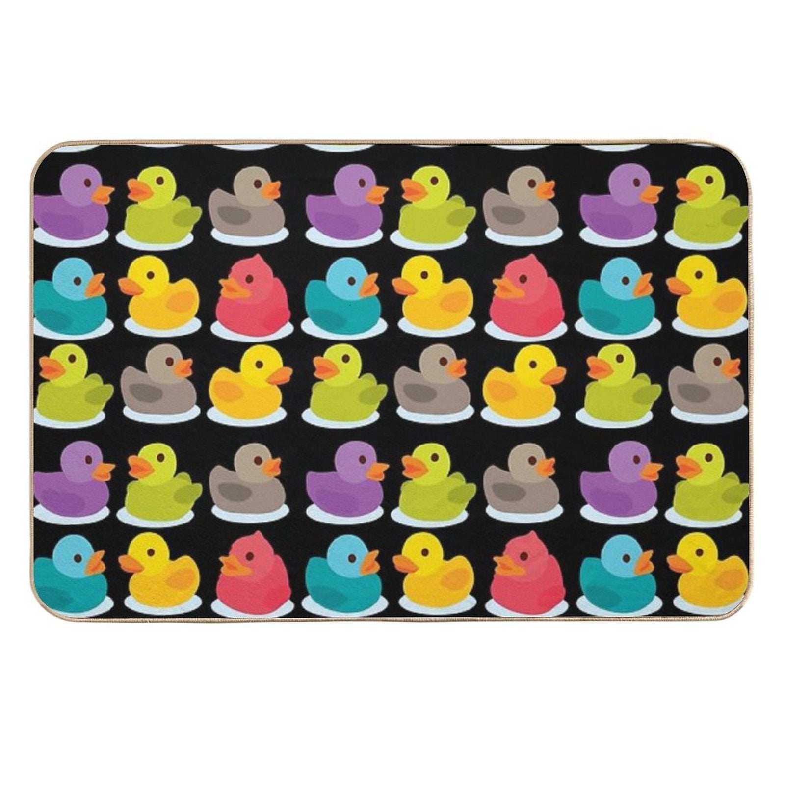 Duck Duck Go! Oh No, Ducks Everywhere!  Fade-Resistant Bath Mat