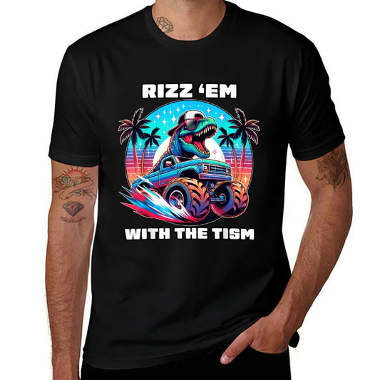 Rizz Em With The Tism Autism Awareness Funny Meme Boys Girls  Moisture-wicking T-Shirt