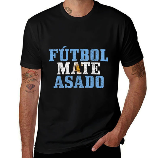 Futbol Mate Asado Argentina Argentinian Pride Vintage  Moisture-wicking T-Shirt