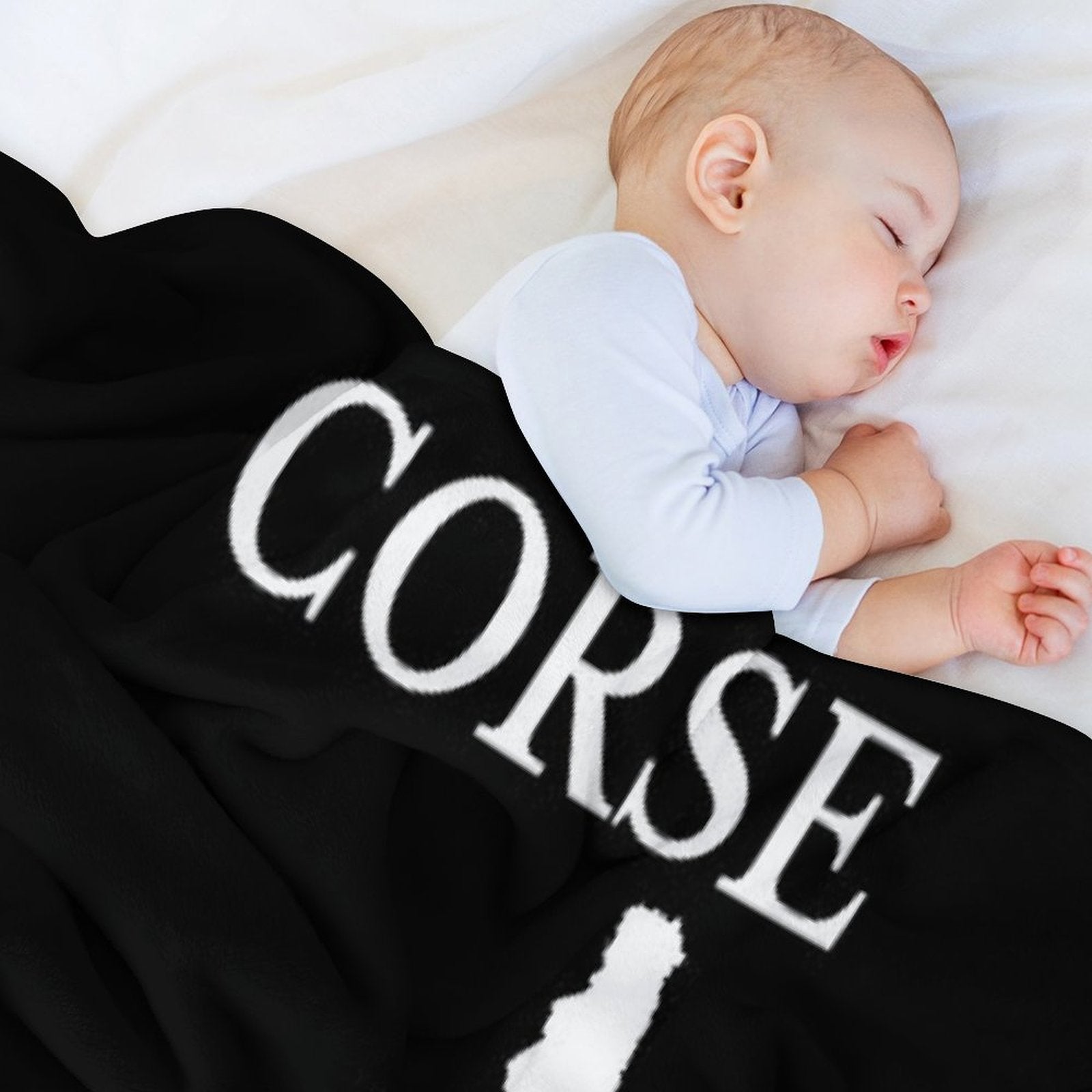 Corsica (Corse) Map, France, French Region. Lightweight Throw Blanket