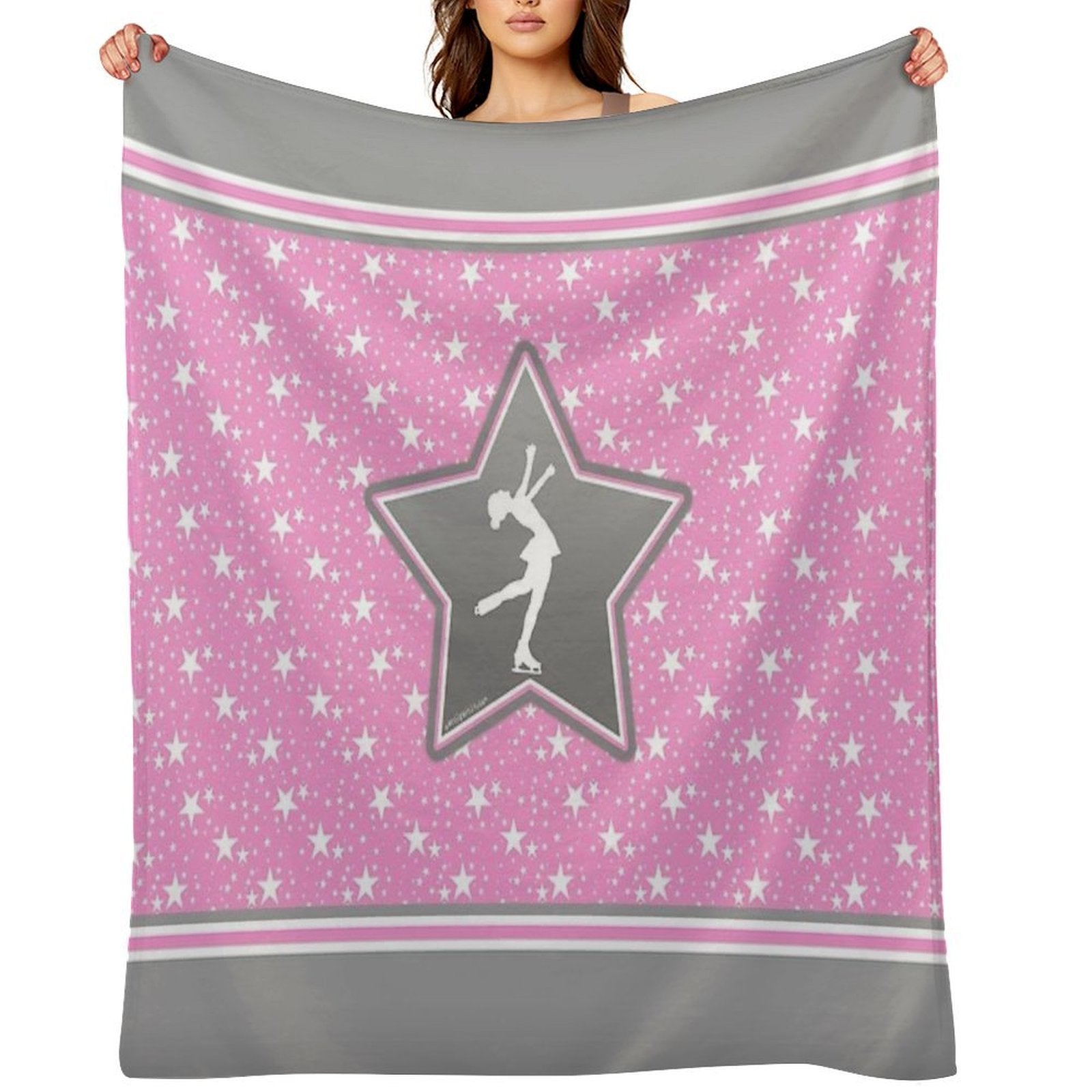 Figure Skating Among The Stars All-season Throw Blanket