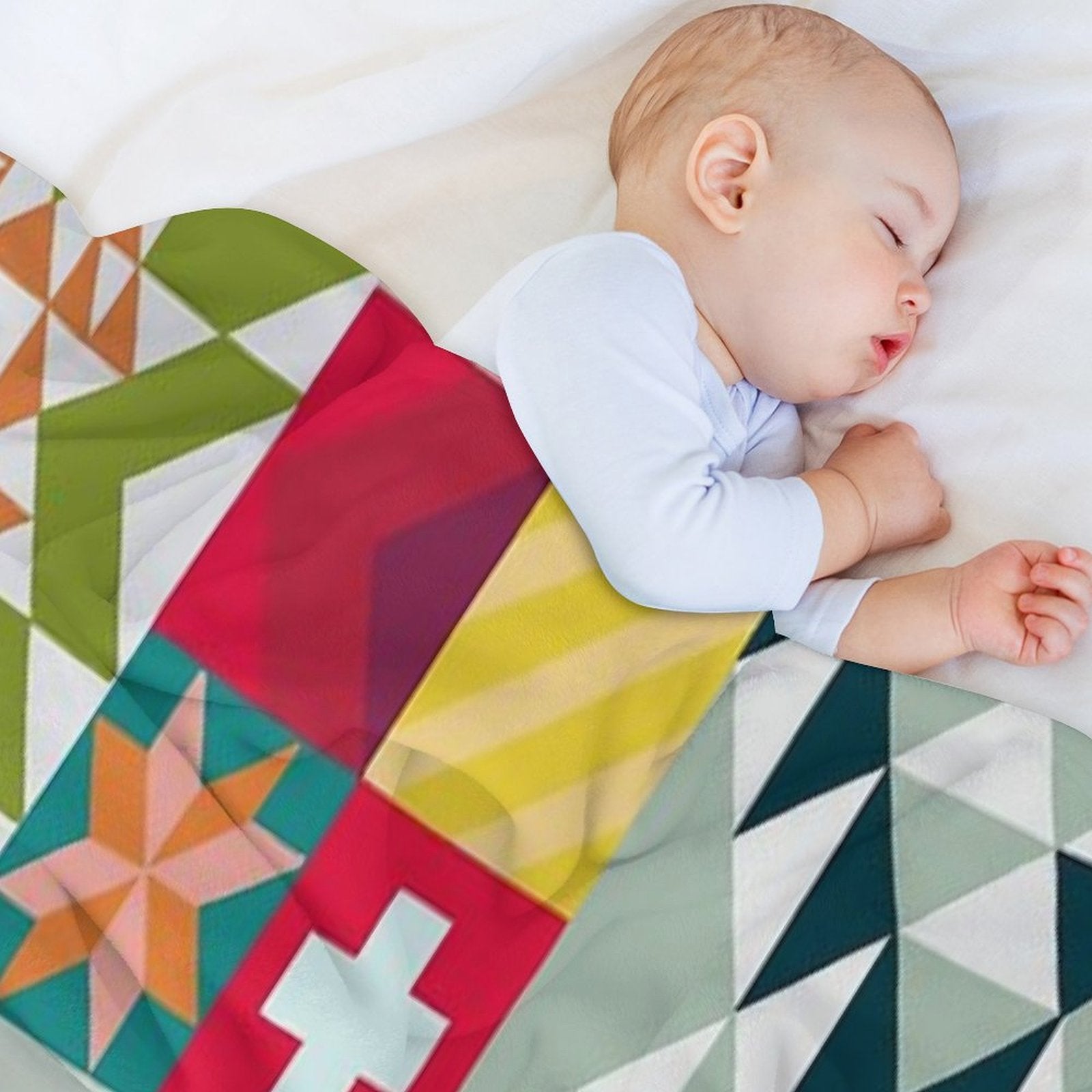 All Over Quilt Print Gift-ready Throw Blanket