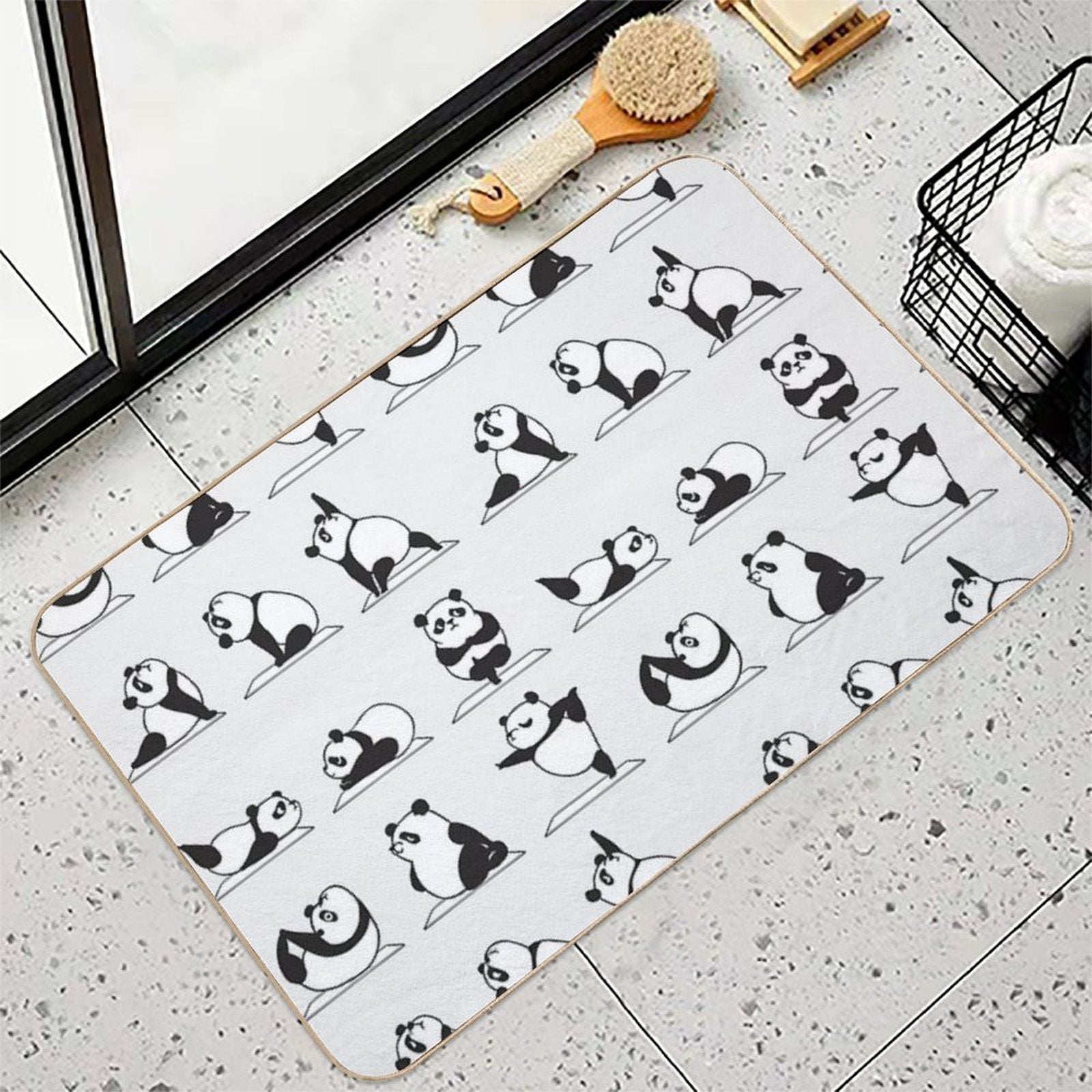 Panda Yoga  Easy Maintenance Bath Mat