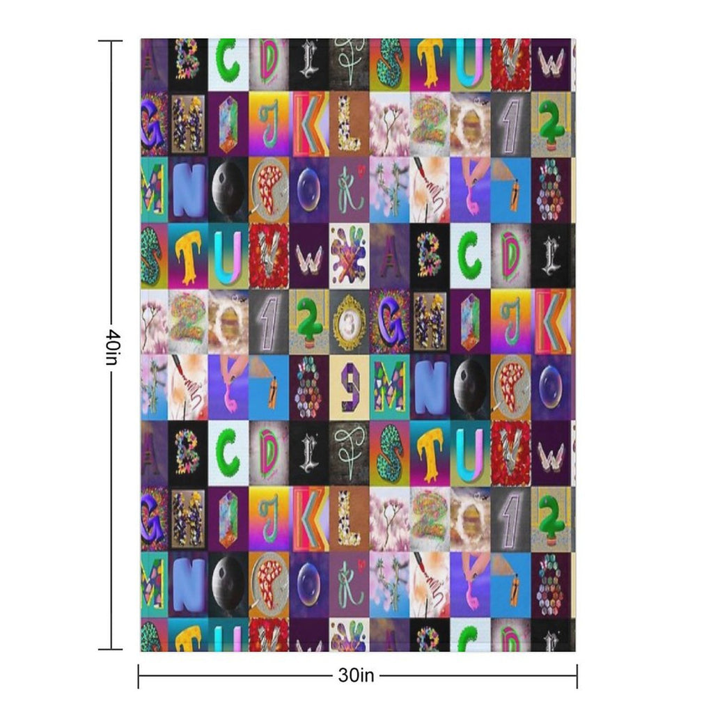 Alphabet 2023 Anti-pilling Throw Blanket
