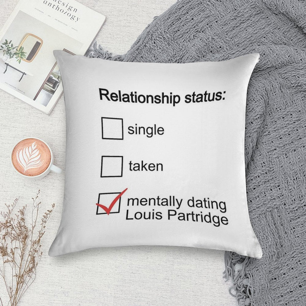 Mentally Dating Louis Partridge Soft Fade-Resistant Throw Pillow
