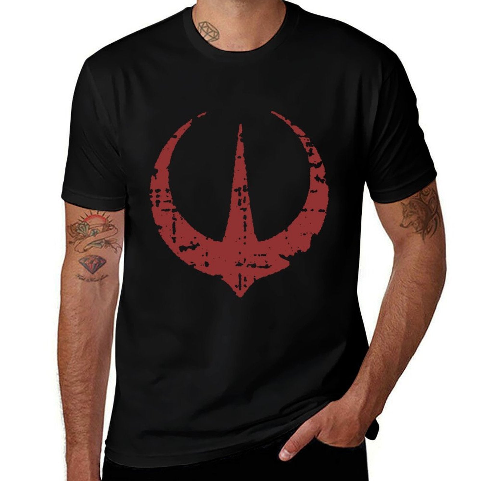Star Wars Andor Worn Icon Logo  Fade-proof Color T-Shirt