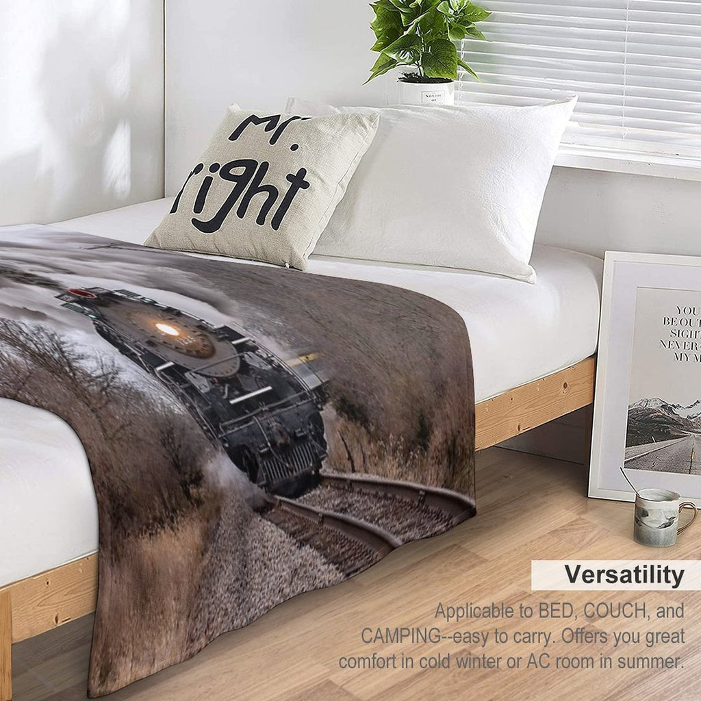 Pere Marquette 1225 Locomotive Compact Throw Blanket