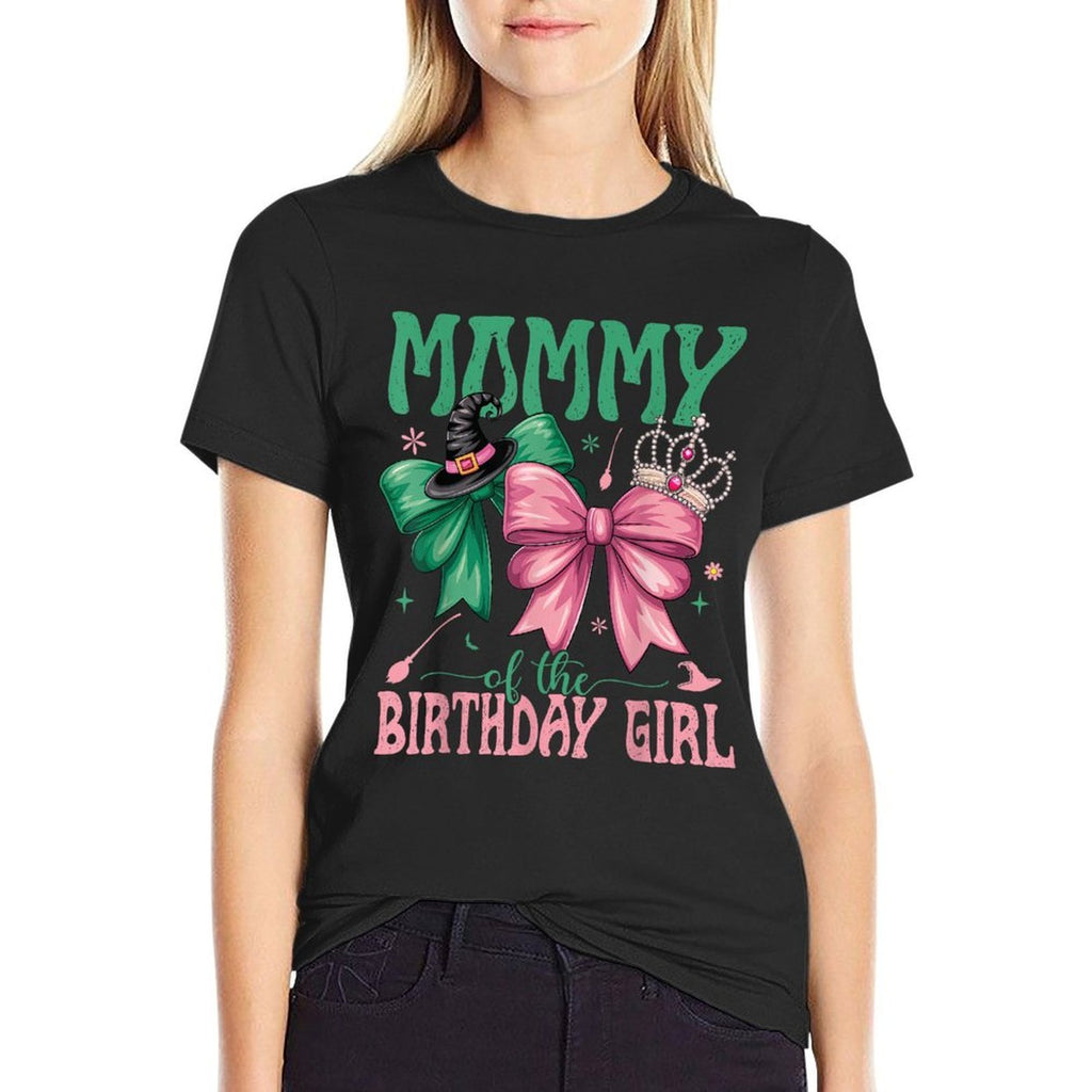 Mommy Of The Birthday Girl Matching Witch Family Bday Part  Cotton T-Shirt