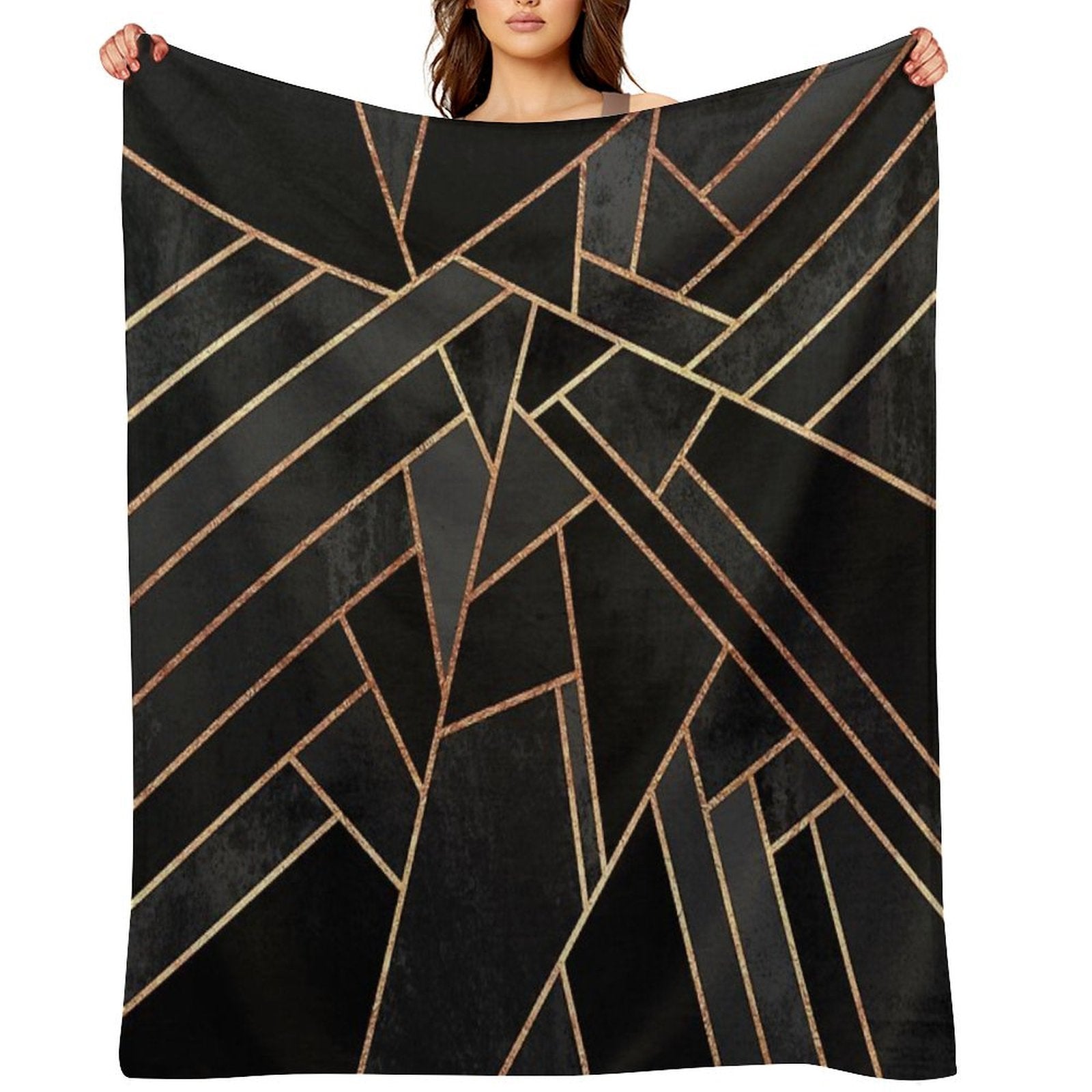 Black Night Lightweight Throw Blanket