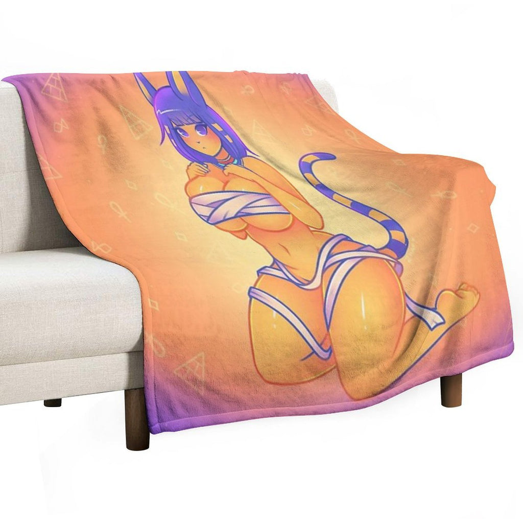 Queen Ankha! Multi-functional Throw Blanket