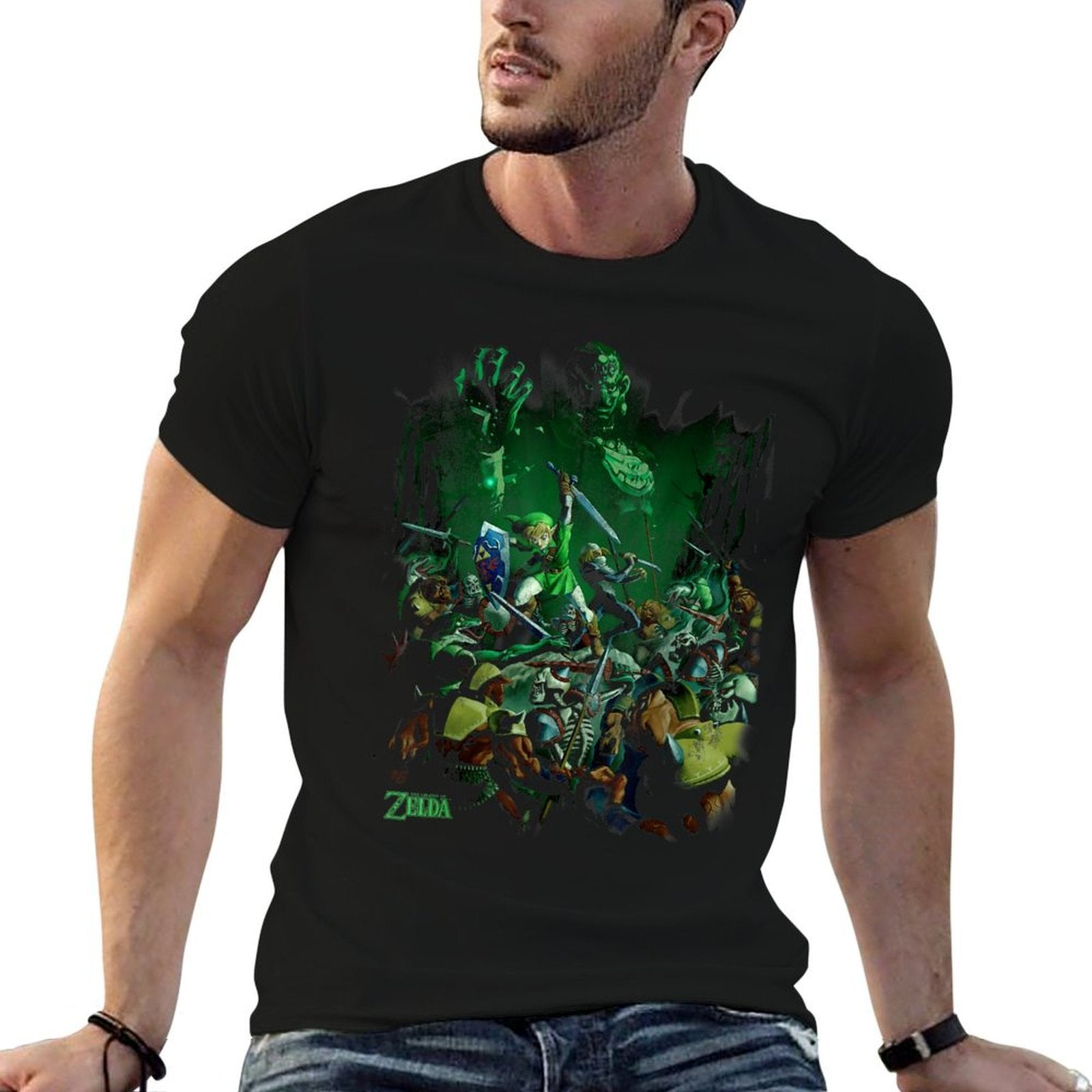 Nintendo Zelda Ganondorfs Final Battle Graphic  Graphic-printed T-Shirt