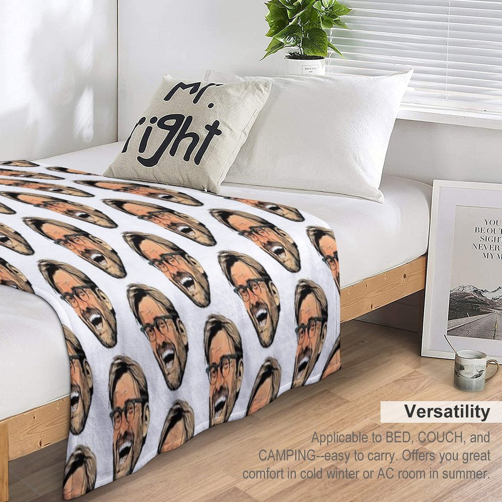 Delirious Klopp Machine-washable Throw Blanket