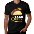 Taco Queen Tshirt For Women Tacos Mexican Food  Wrinkle-resistant T-Shirt
