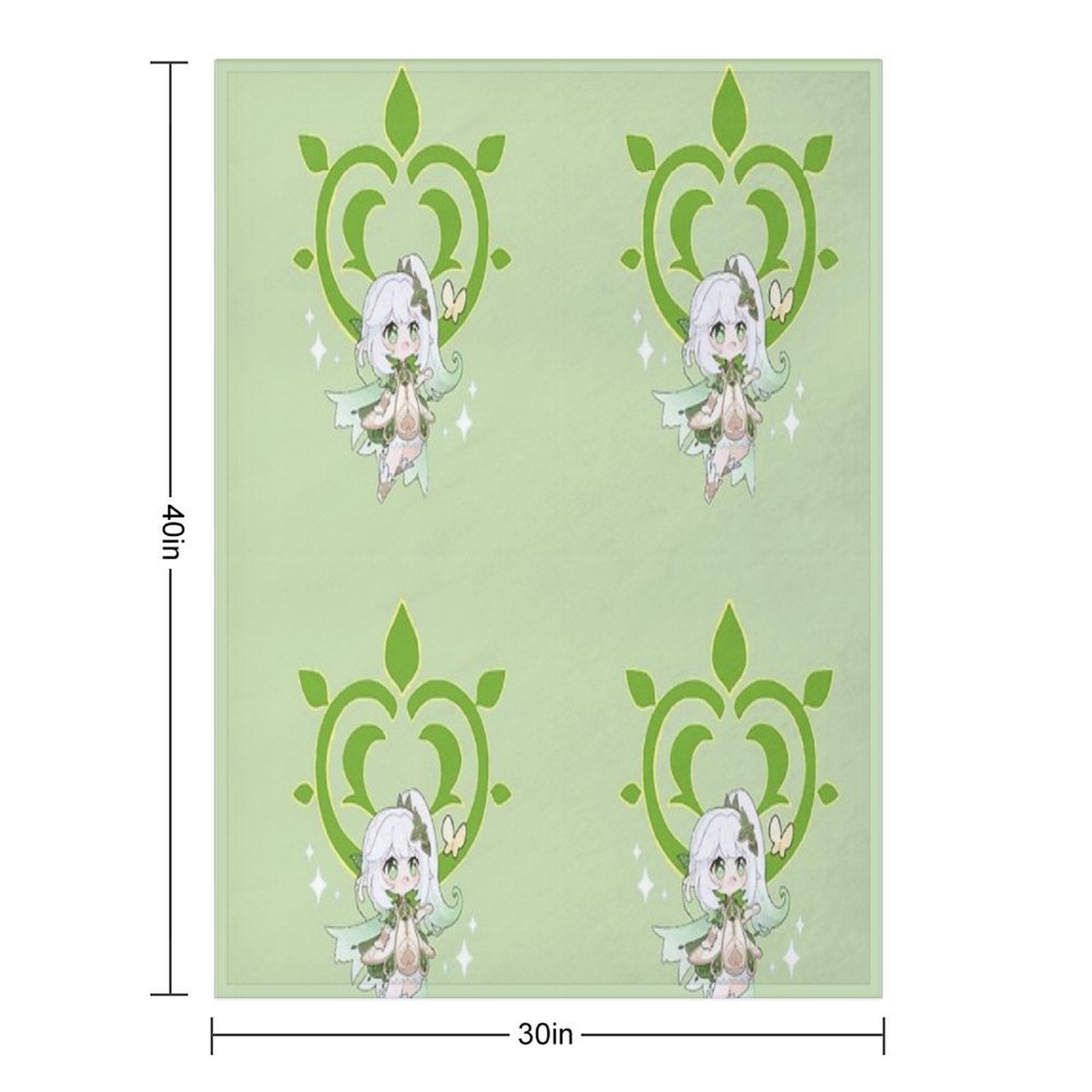 Dendro Archon. Genshin Impact. Nahida Travel-friendly Throw Blanket