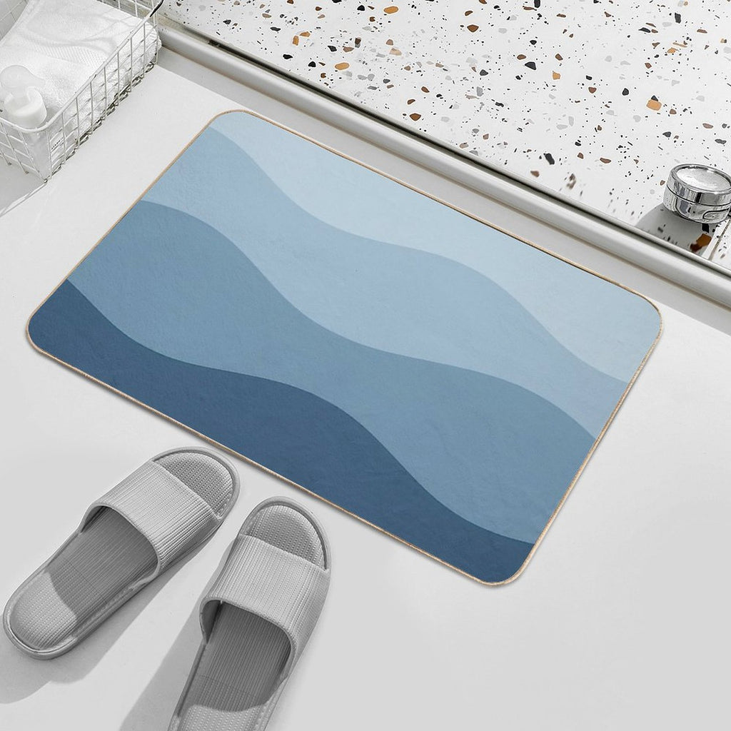 Blue Waves  Eco-Friendly Bath Mat