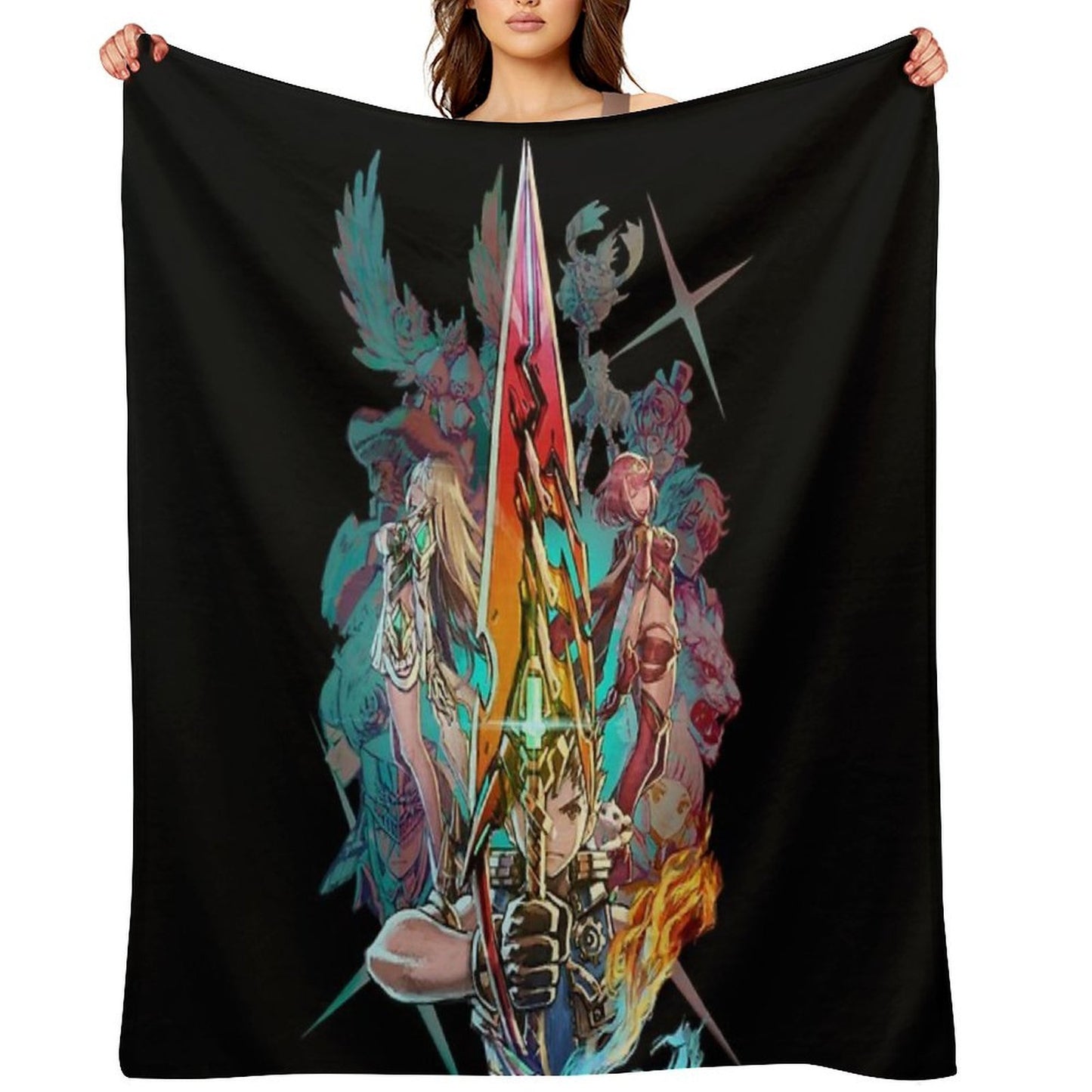 Xenoblade Chronicles™ 2 - Team Travel-friendly Throw Blanket