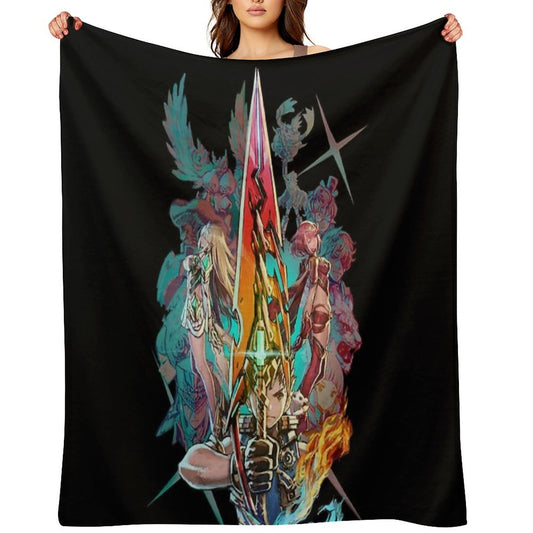 Xenoblade Chronicles™ 2 - Team Travel-friendly Throw Blanket
