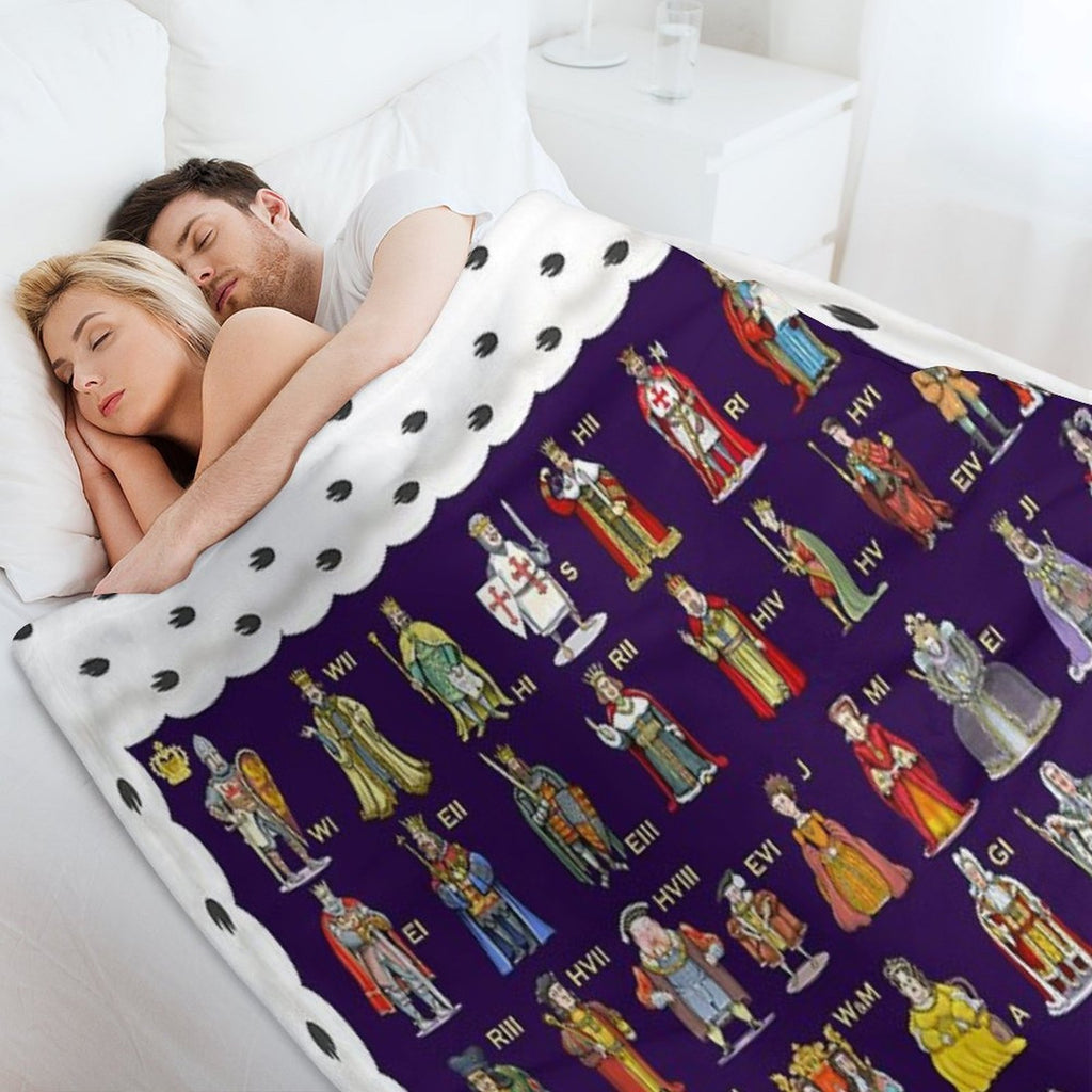 British Monarchs The Complete Set Eco-conscious Throw Blanket