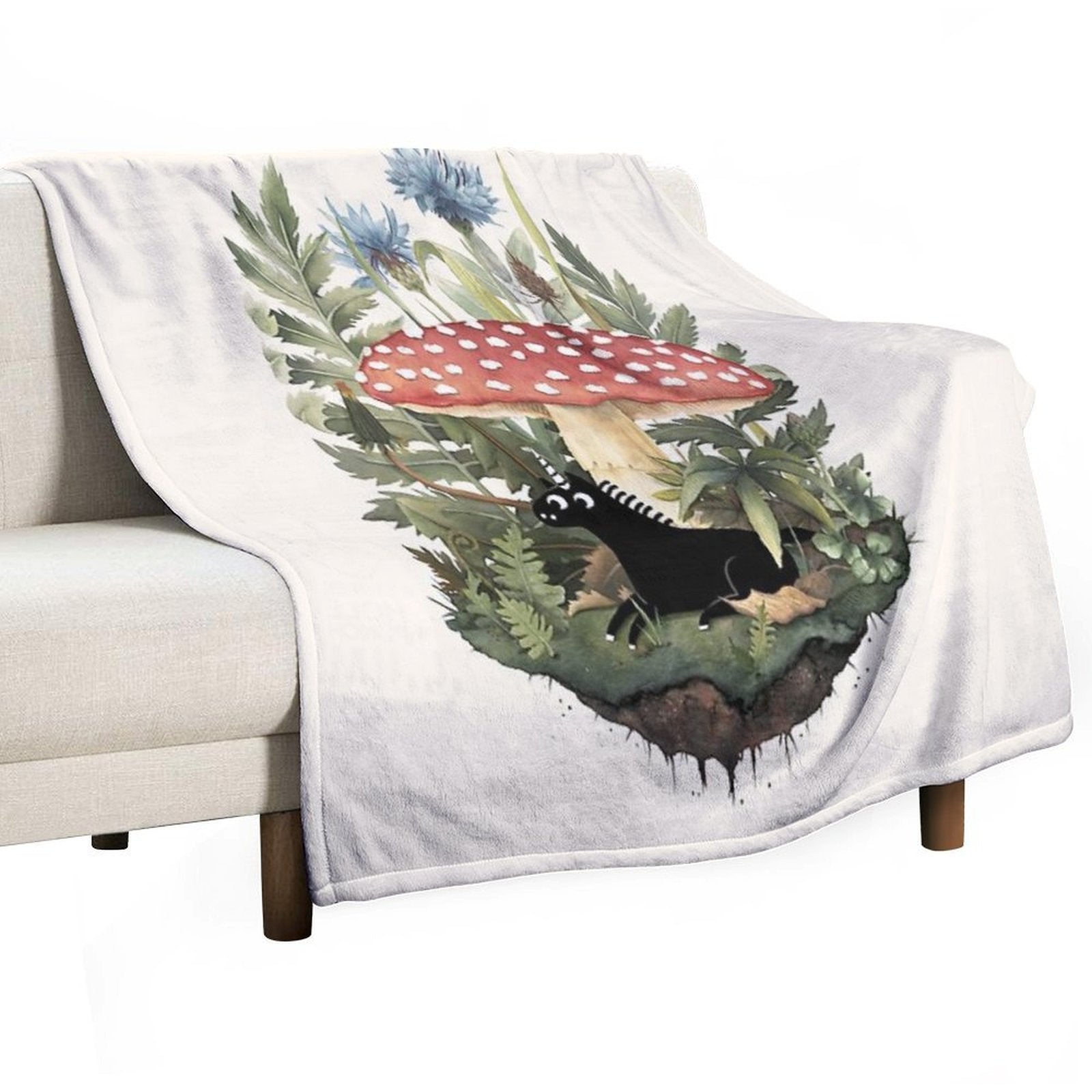 Tiny Unicorn Lightweight Throw Blanket