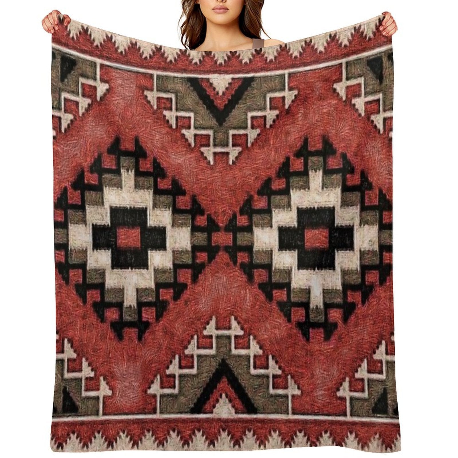 Tribal Pattern 3 Versatility Throw Blanket