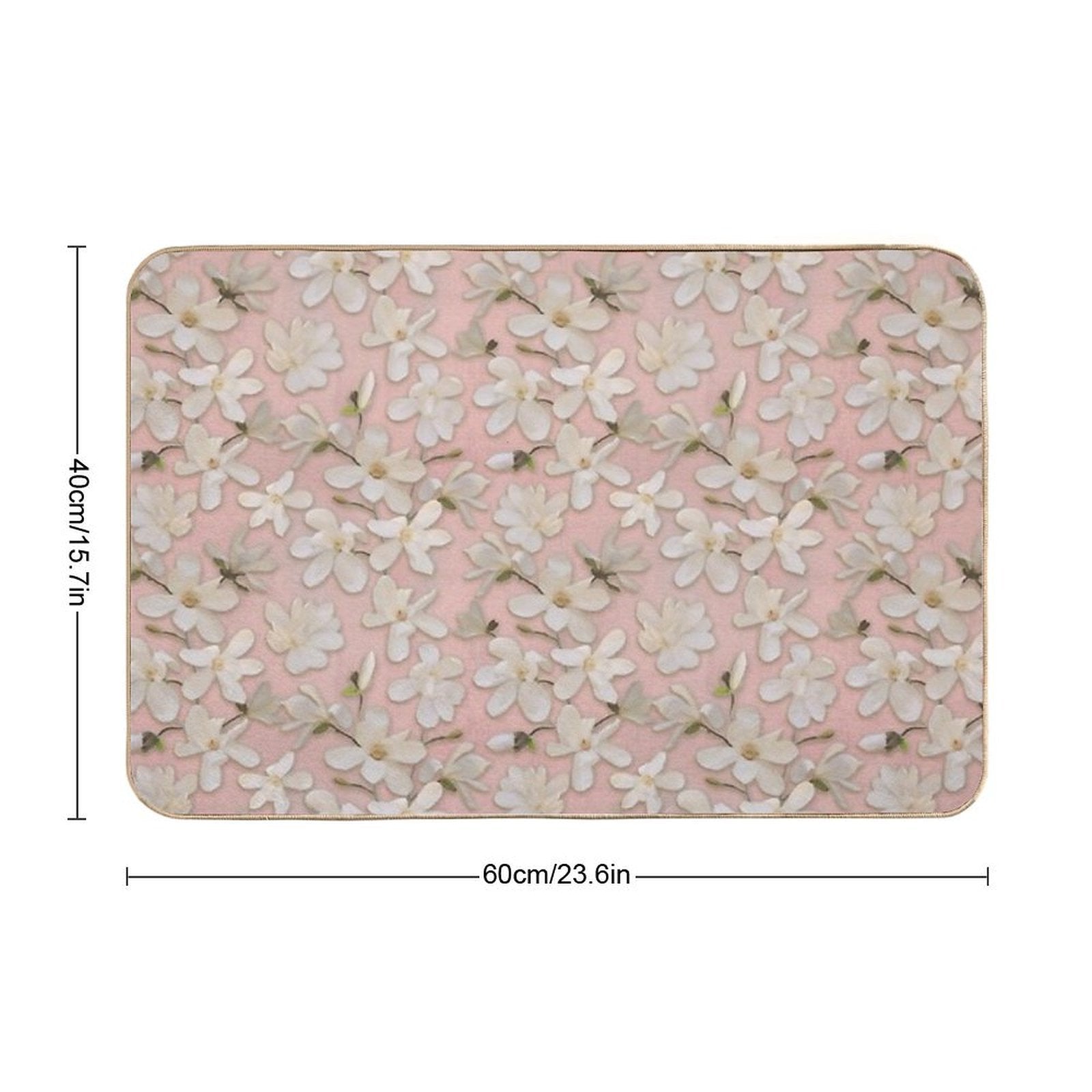 Magnolia Kobus Rose  Eco-Friendly Bath Mat