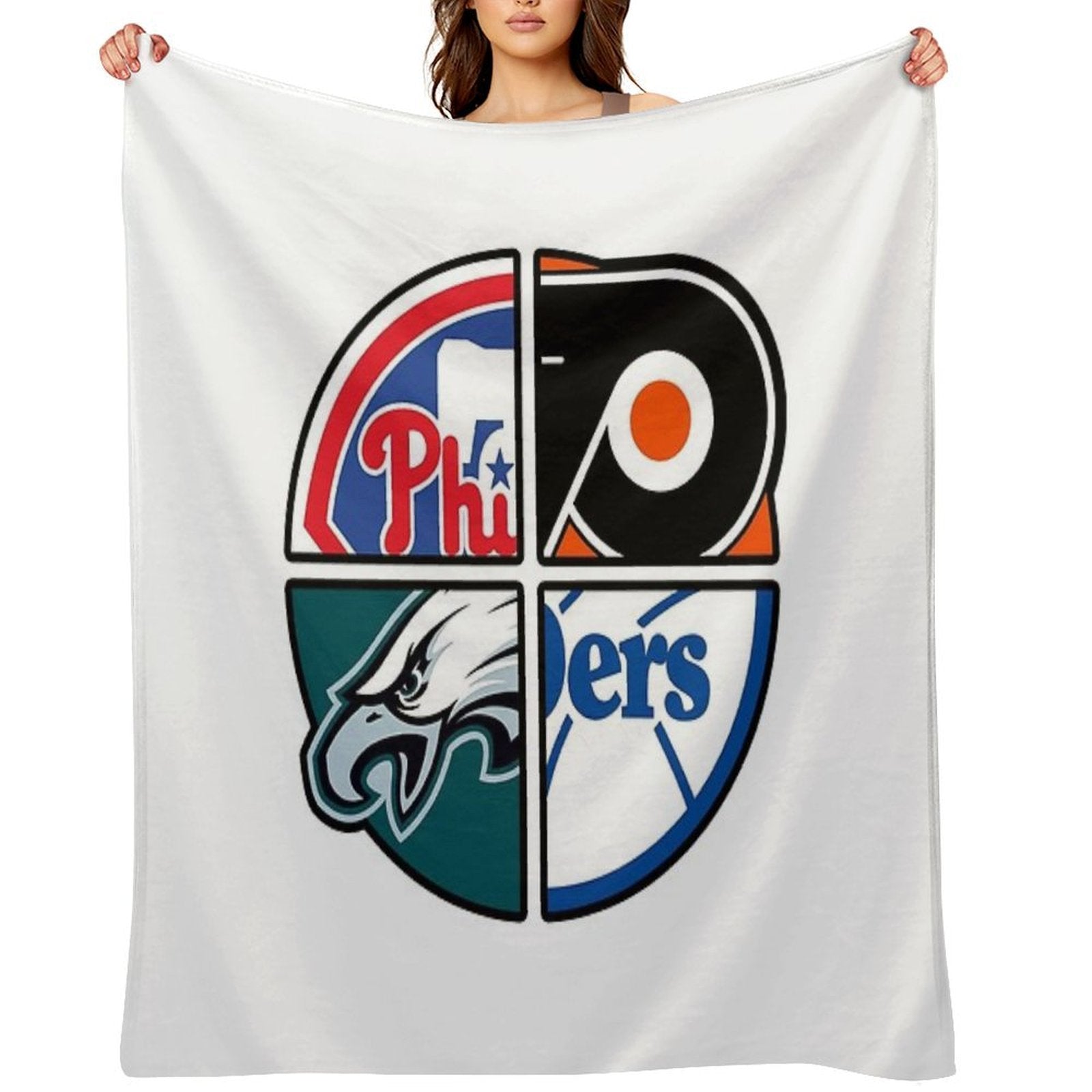 Philadelphia Sports Velvety-soft Throw Blanket