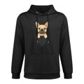 Cute Pocket French Bulldog Funny Dog Lover Versatile Streetwear Hoodie
