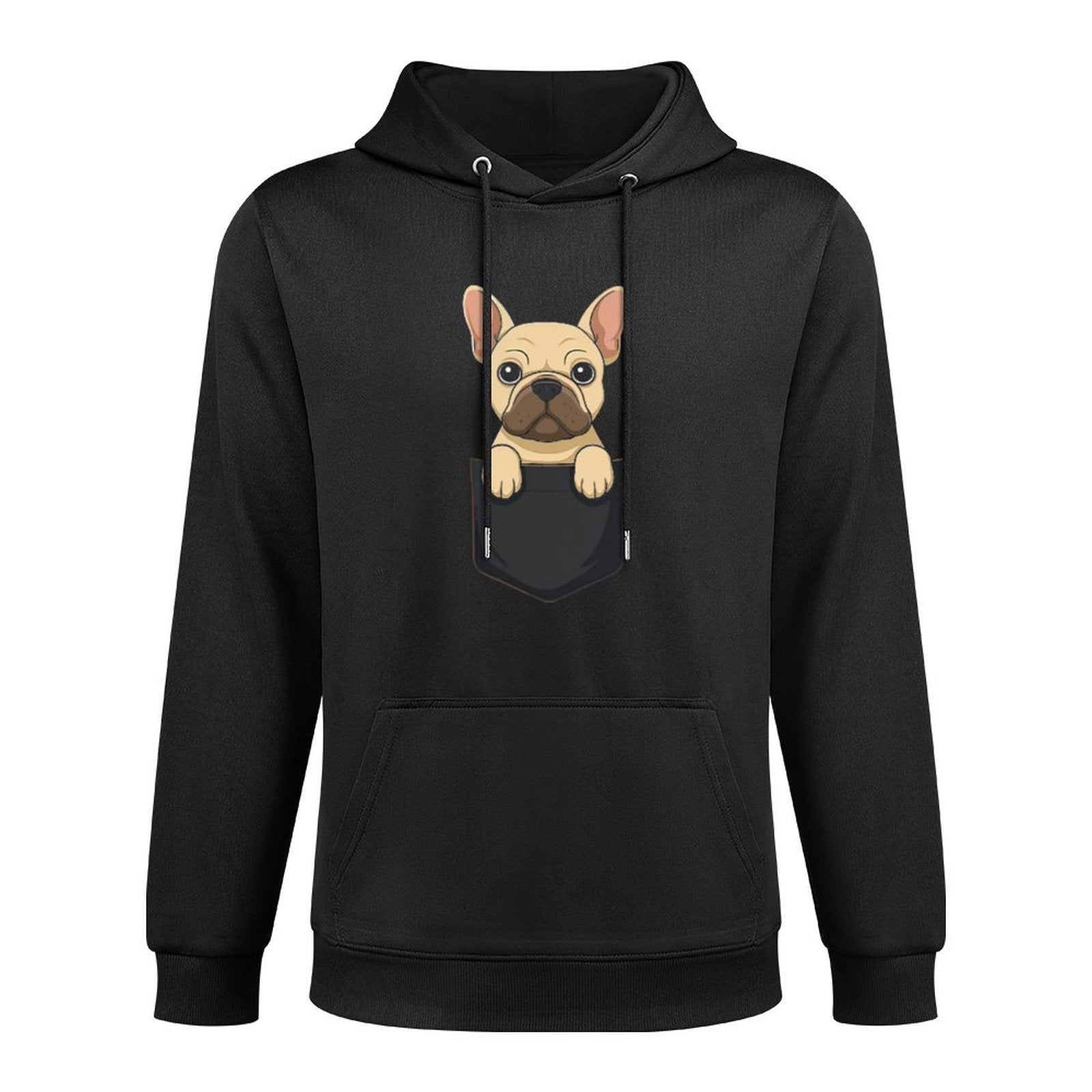 Cute Pocket French Bulldog Funny Dog Lover Versatile Streetwear Hoodie