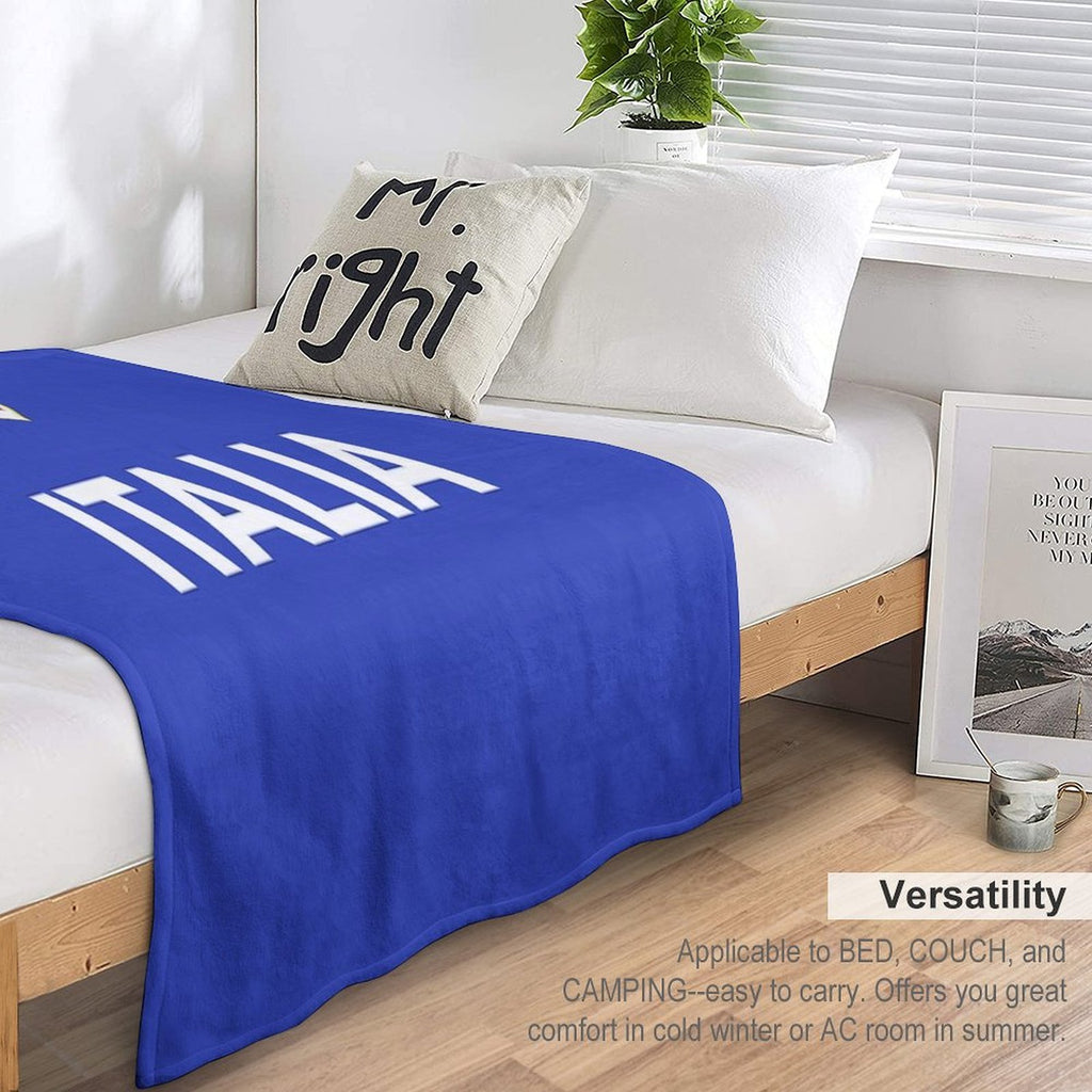 Italia Italian Forza Azzurri Versatility Throw Blanket