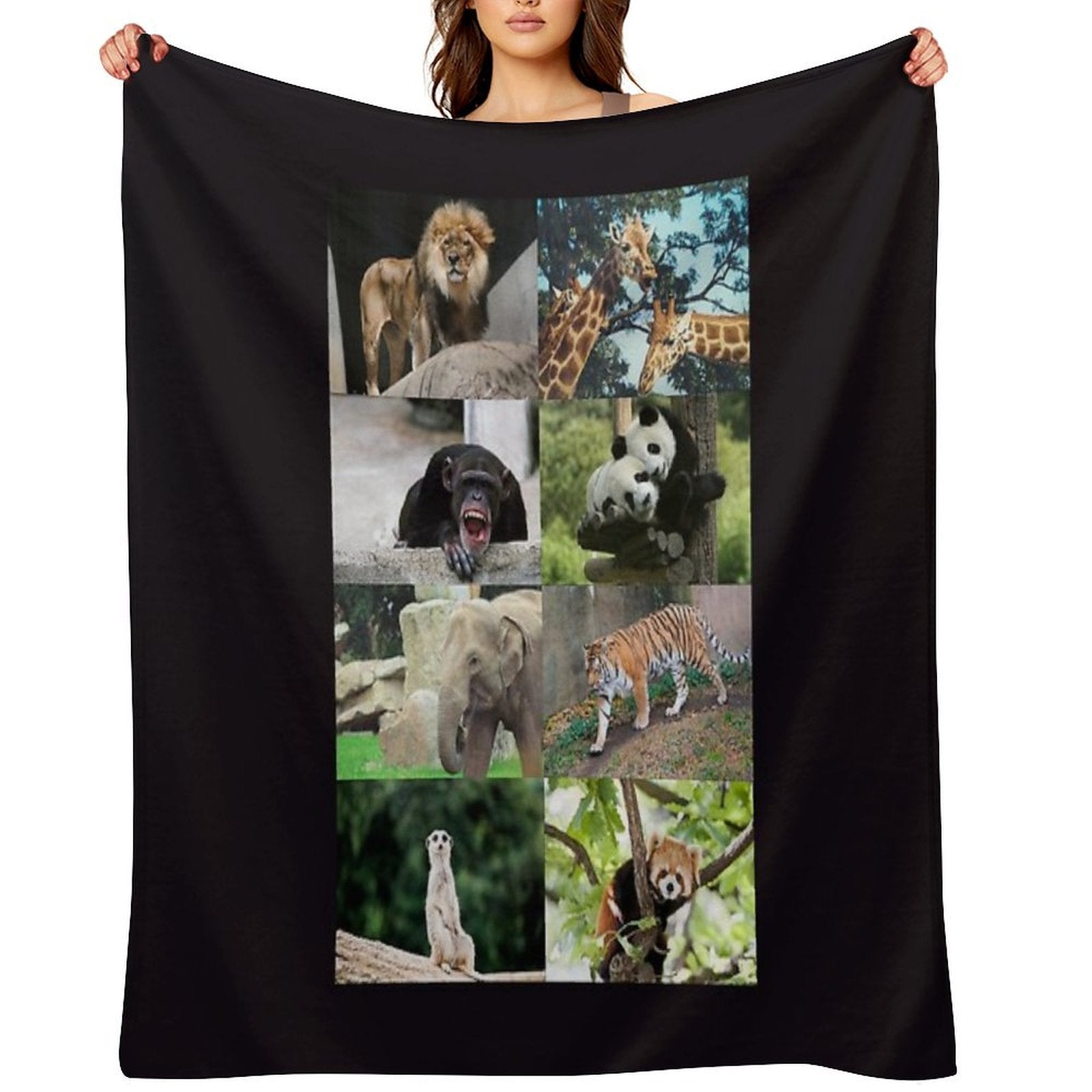 Columbus Zoo Anti-pilling Throw Blanket