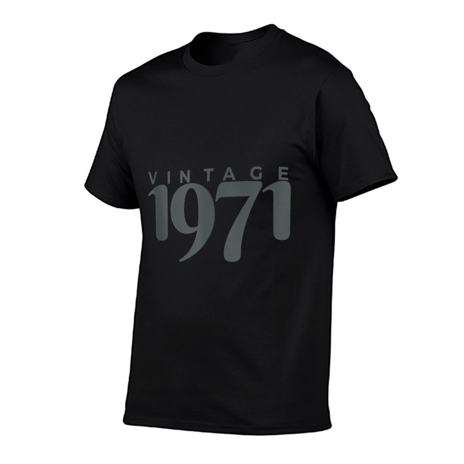 50th Birthday Decorations Shirt Gift Idea Vintage 1971  Summer-ready Fabric T-Shirt