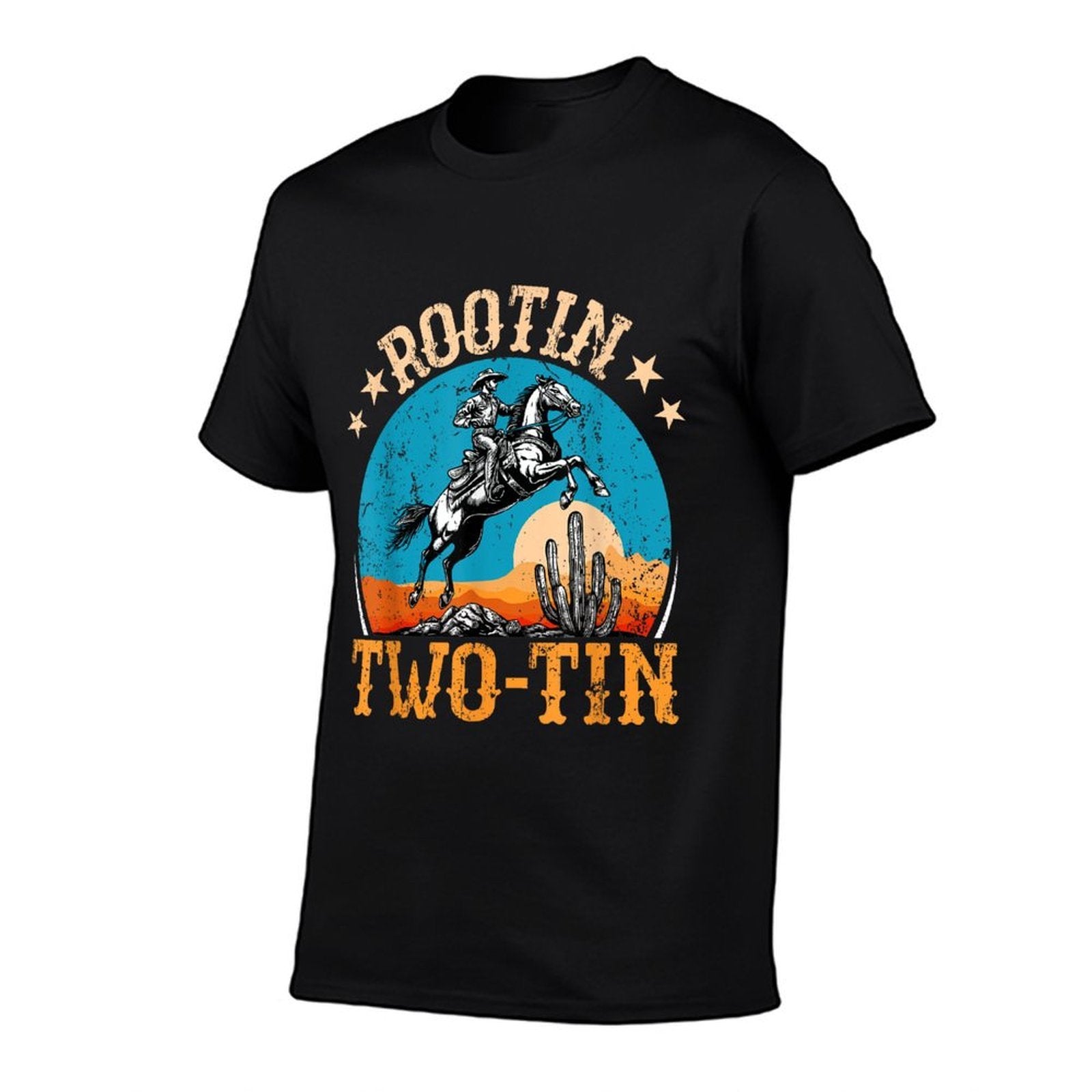 Rootin Two-tin 2nd Birthday 2 Year Old Western Cowboy Bday  Moisture-wicking T-Shirt