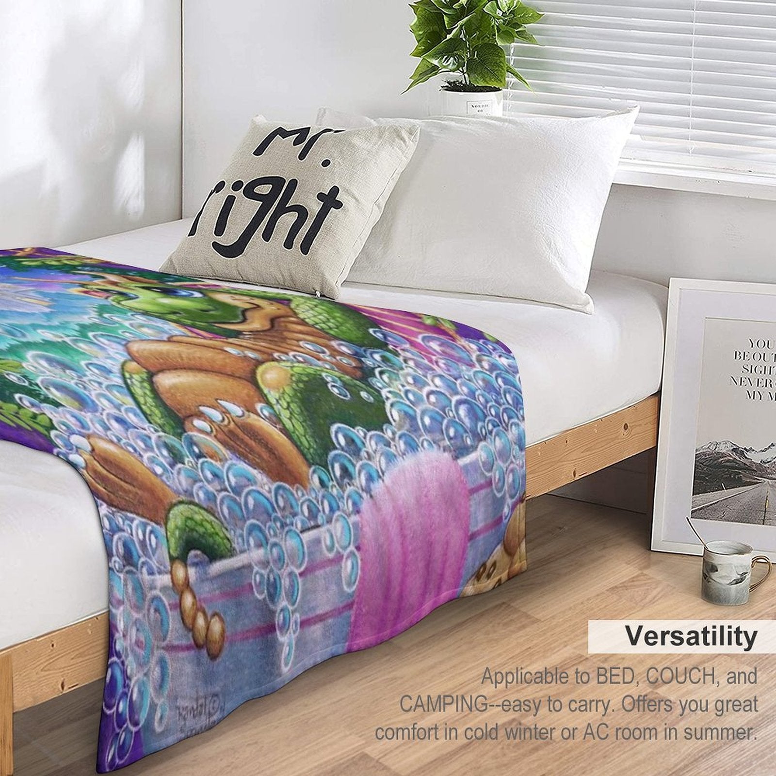 Bubble Fairies Eco-conscious Throw Blanket