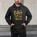 This Queen Makes 70 Look Fabulous 70th Birthday Customizable Surface Hoodie