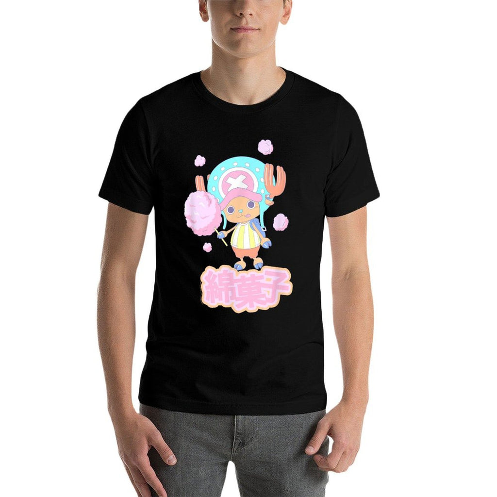 One Piece Anime Tony Tony Chopper Cotton Candy  Cotton T-Shirt