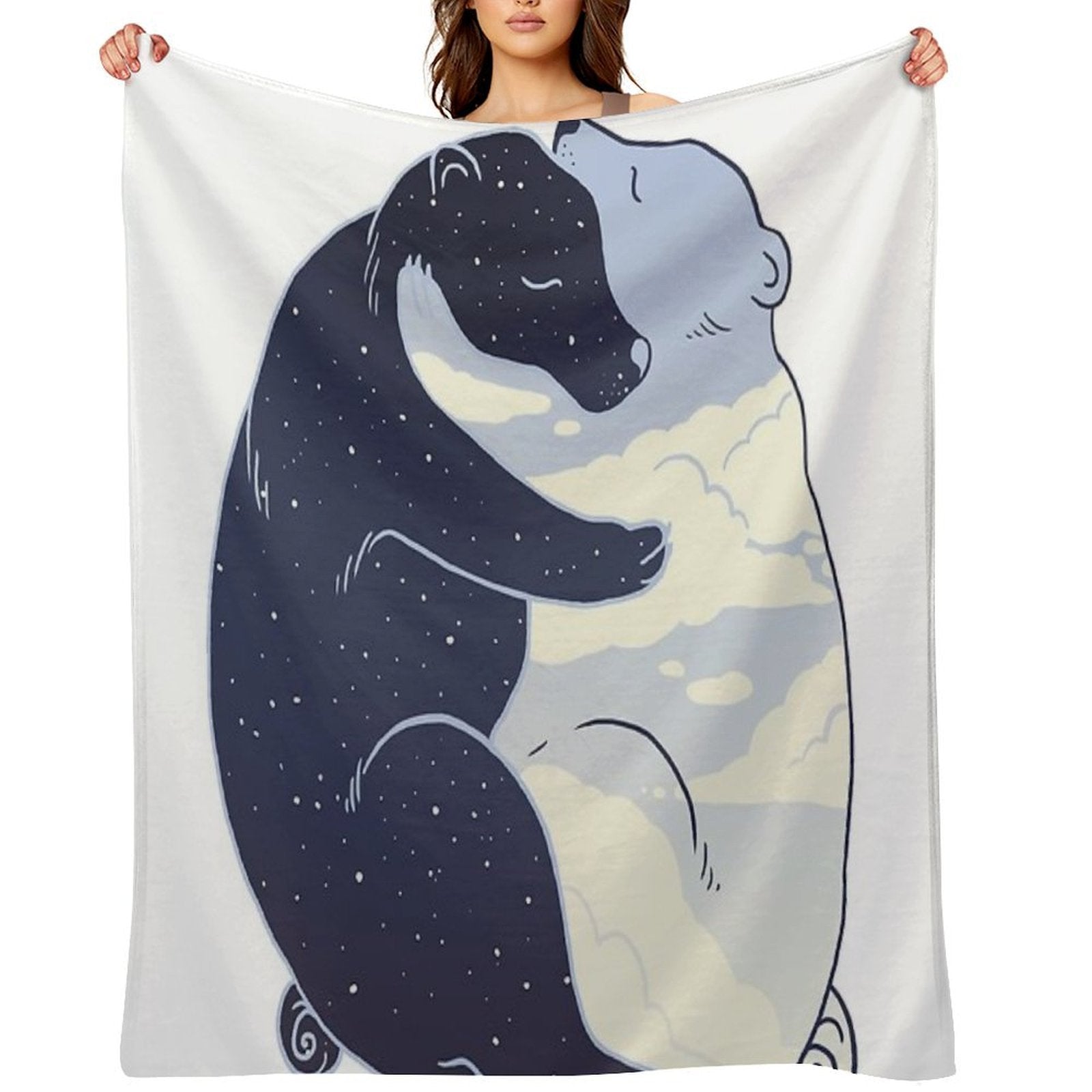 Day And Night All-season Throw Blanket