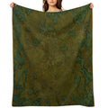 Highland Swamp 001 Battle Map for Tabletop Gaming Miniatures RPG Quick-dry Throw Blanket