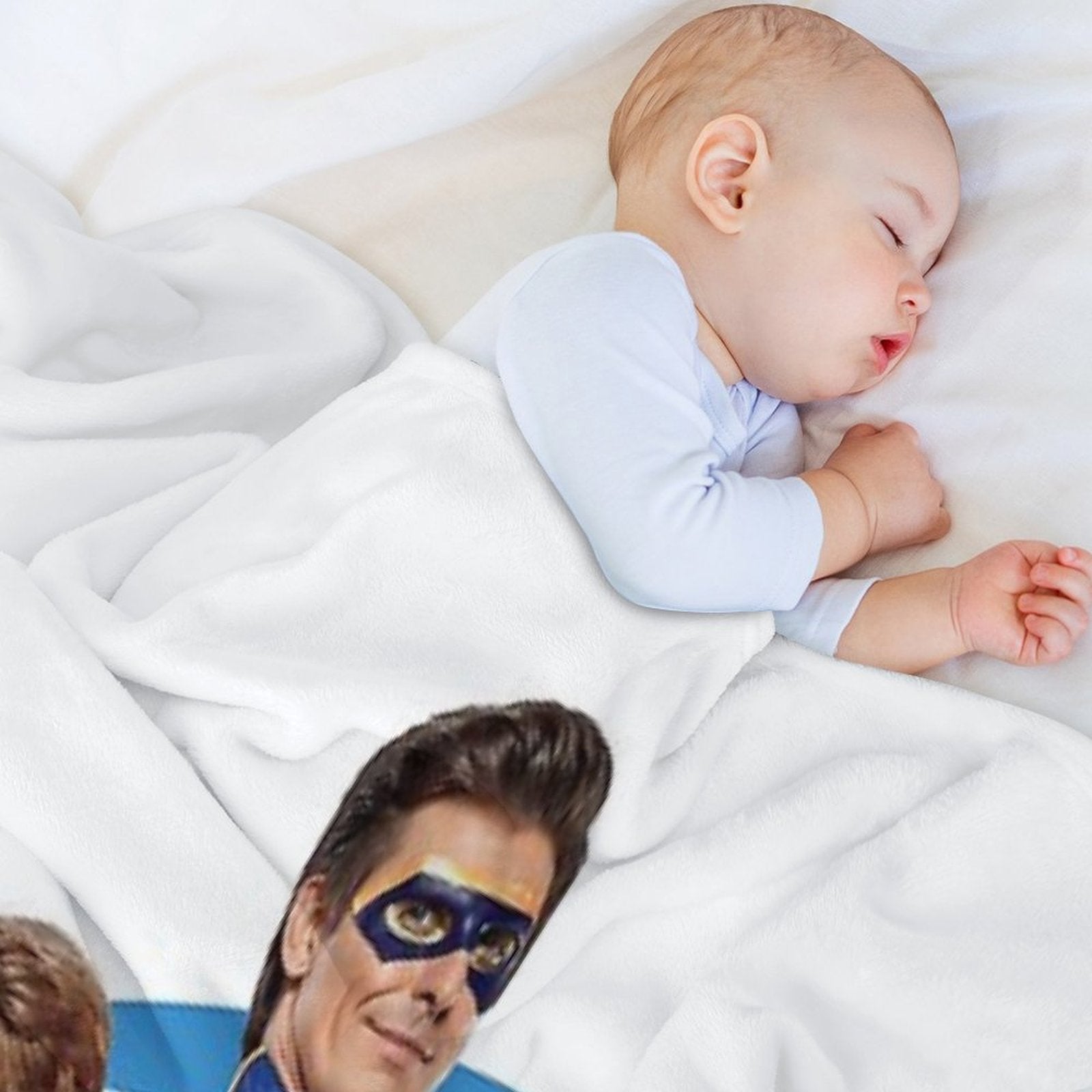 Captain Man And Kid Danger Sustainable Throw Blanket