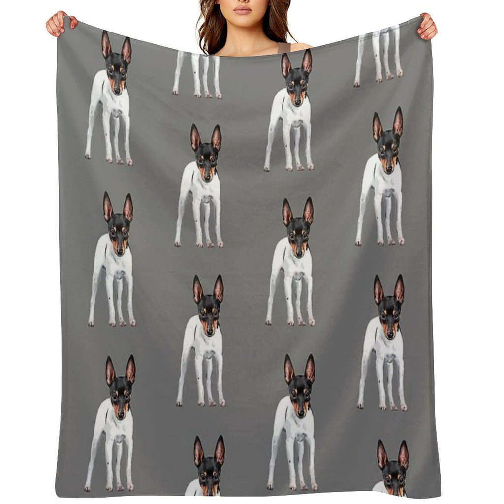 Toy Fox Terrier Versatility Throw Blanket
