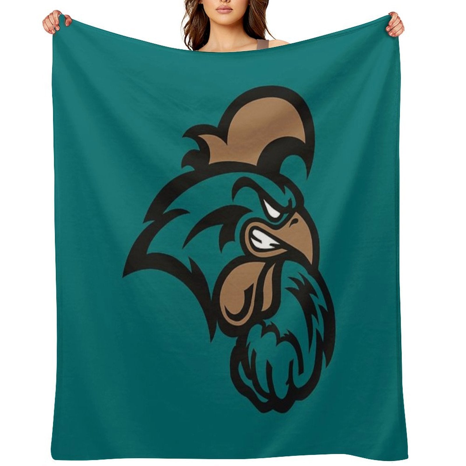 The Coastal Carolina Chanticleers Machine-washable Throw Blanket