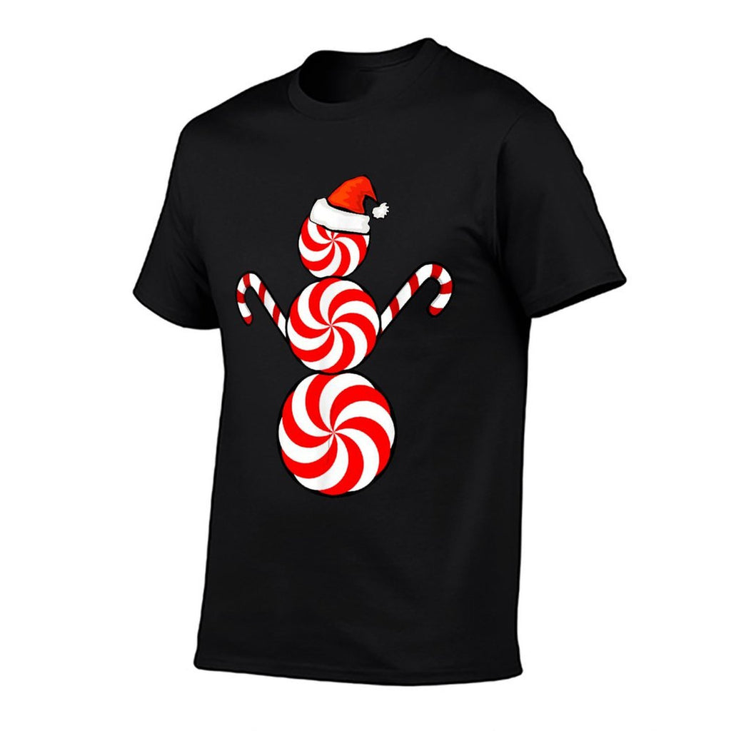 Funny Christmass Peppermint Candy Snowman  Classic T-Shirt