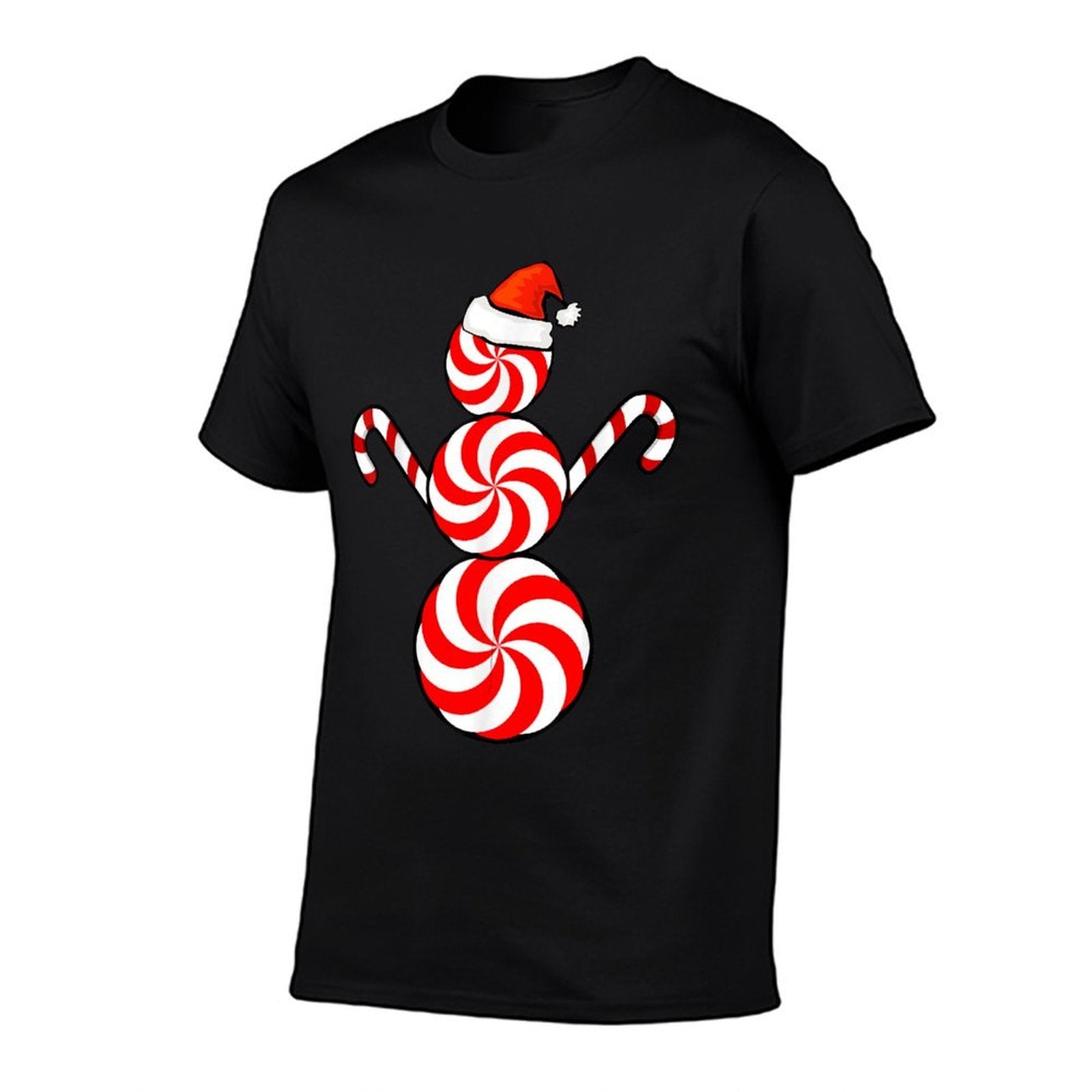 Funny Christmass Peppermint Candy Snowman  Classic T-Shirt