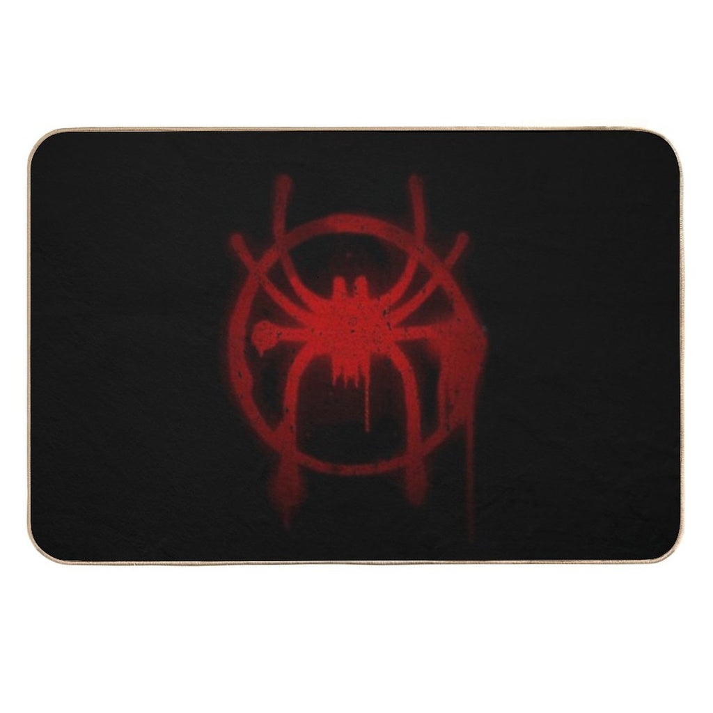 Miles Morales Spider Symbol  Slip-Resistant Bath Mat