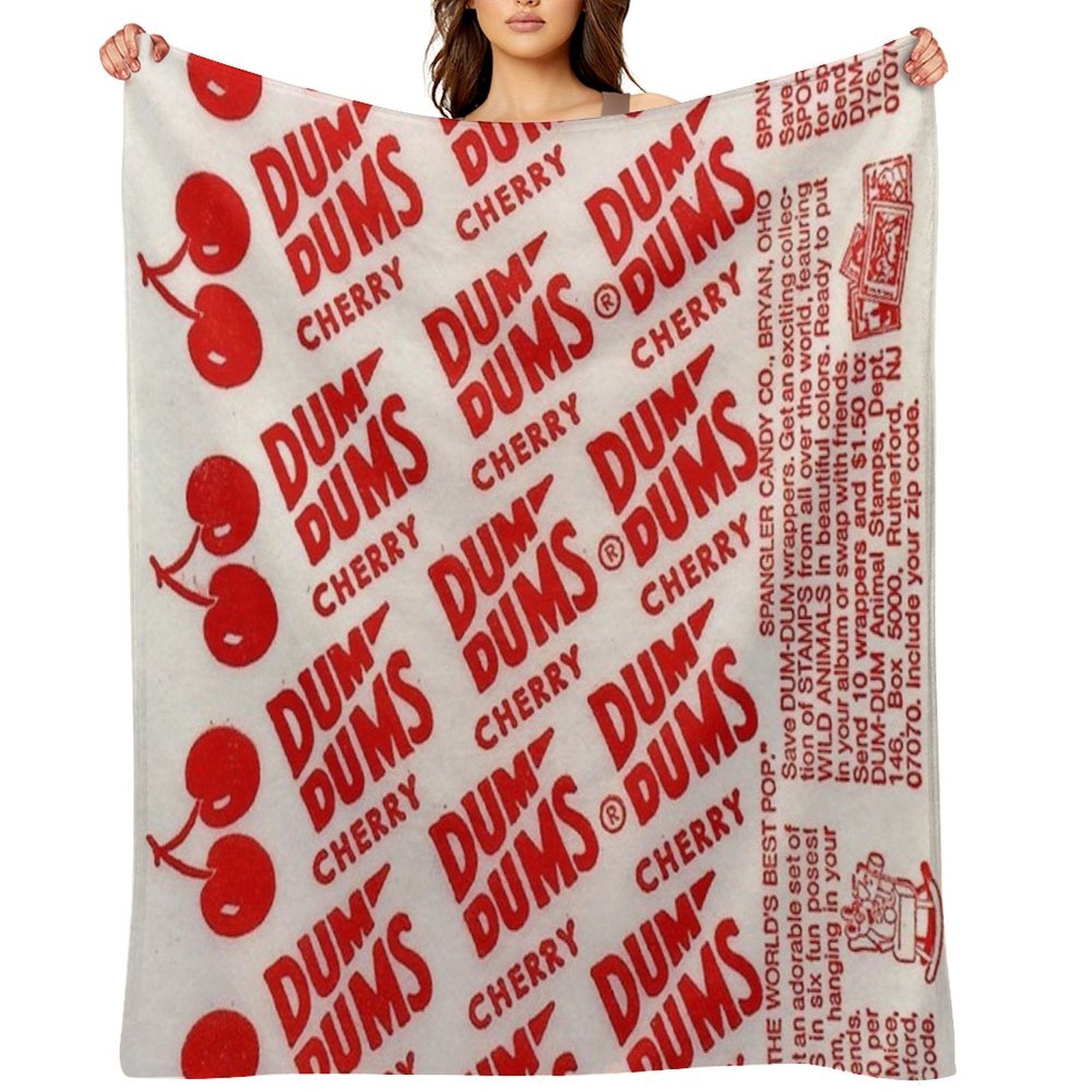 Cherry Dum Dum Gift-ready Throw Blanket