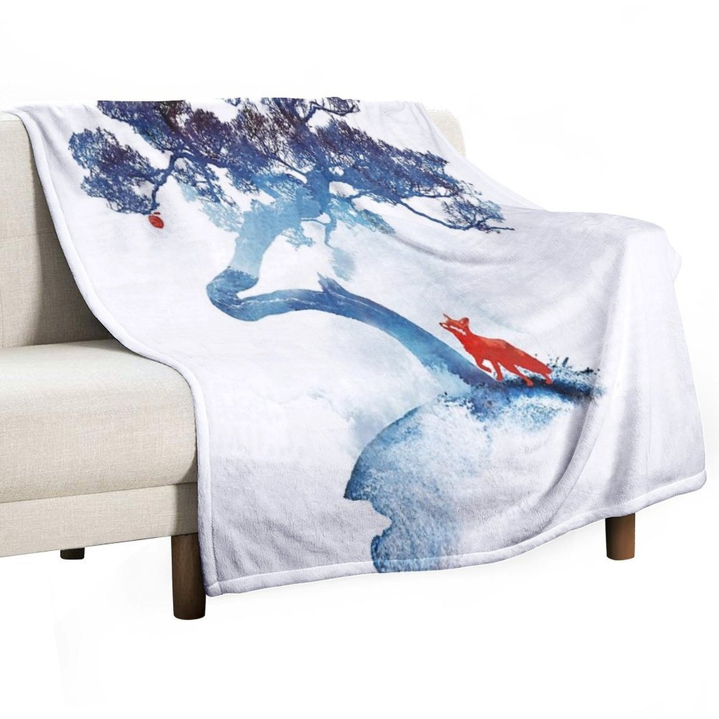 The Last Apple Tree Anti-pilling Throw Blanket