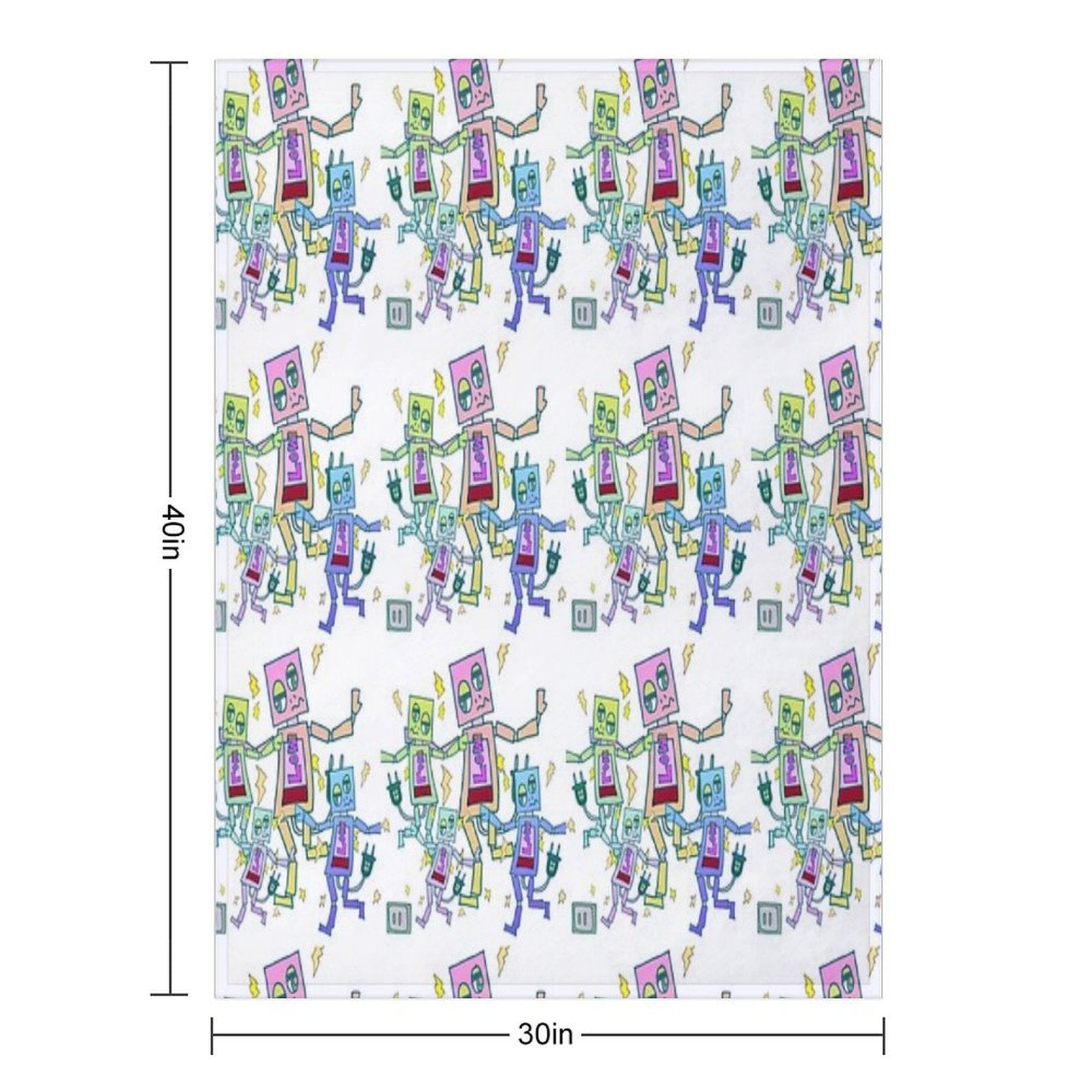Battery-depleted Robot 5 Versatility Throw Blanket